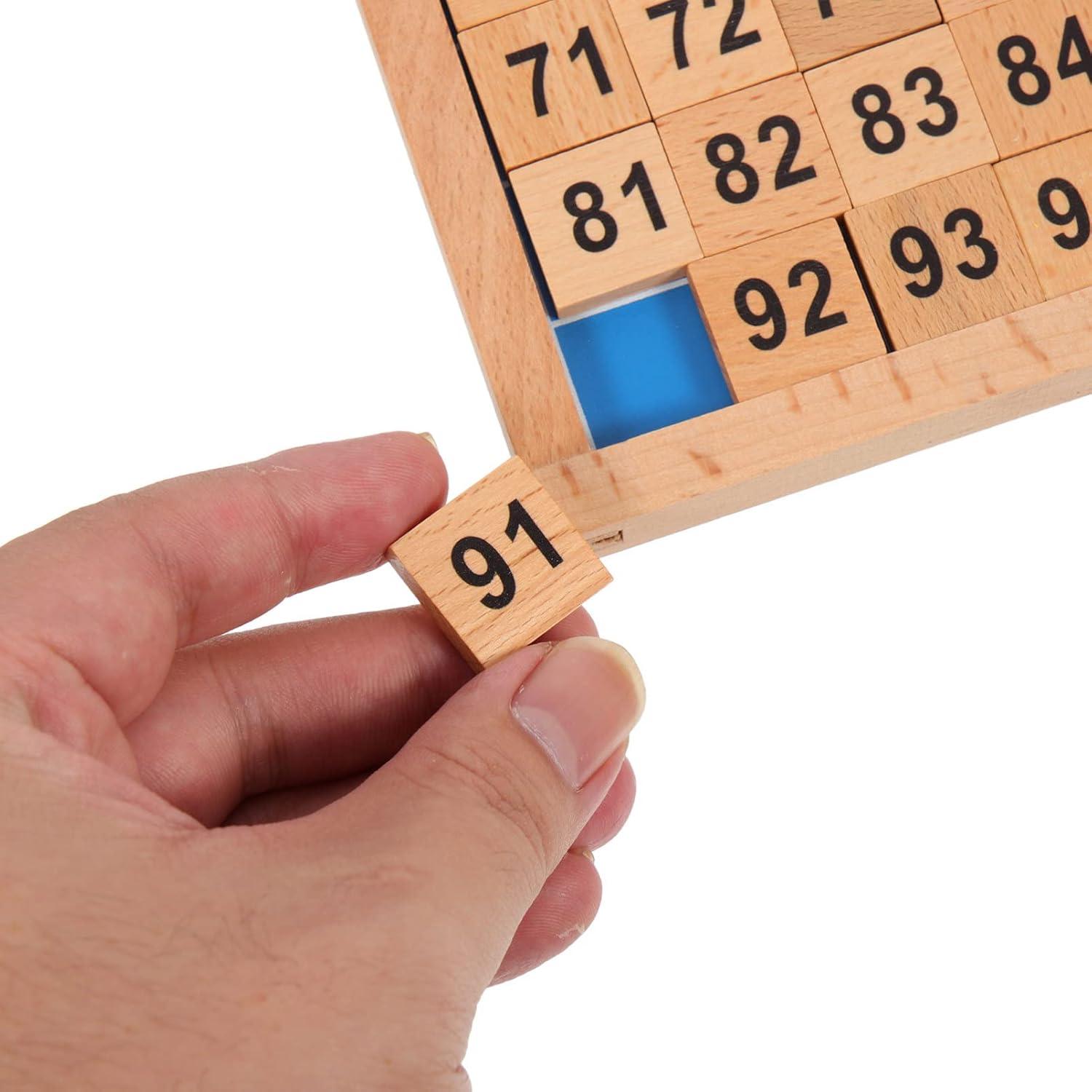 Tablero de Matemáticas de Madera Jojofuny 21x21 cm Educativo