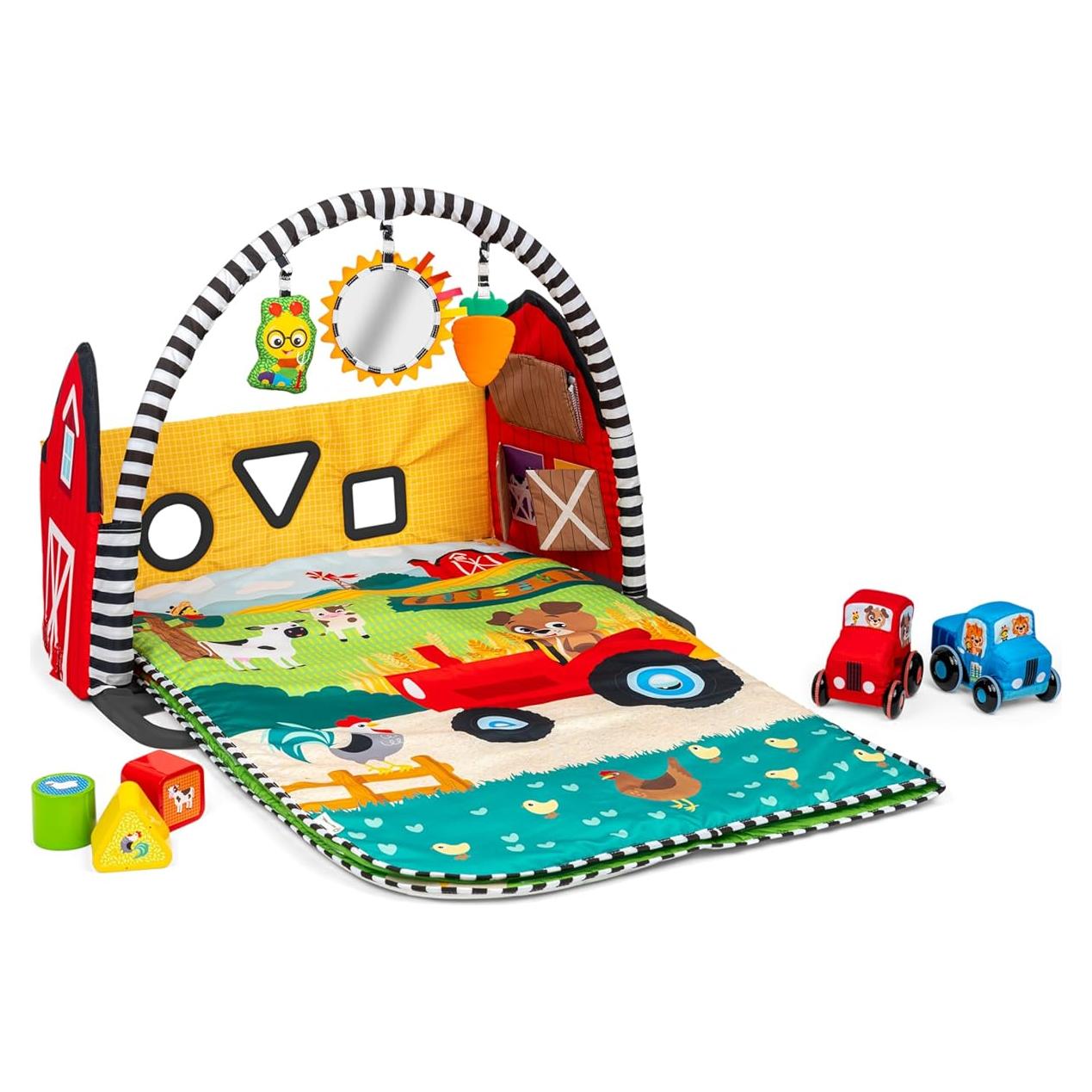 Gimnasio de Juego Baby Einstein Busy Barnyard Crece Conmigo - Alfombra Extra Grande 91.4x121.9cm