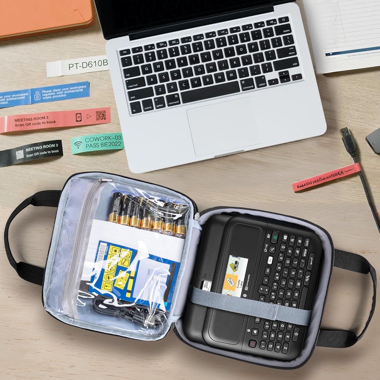 Funda para Máquina de Etiquetas LUXJA Compatible Brother P-Touch