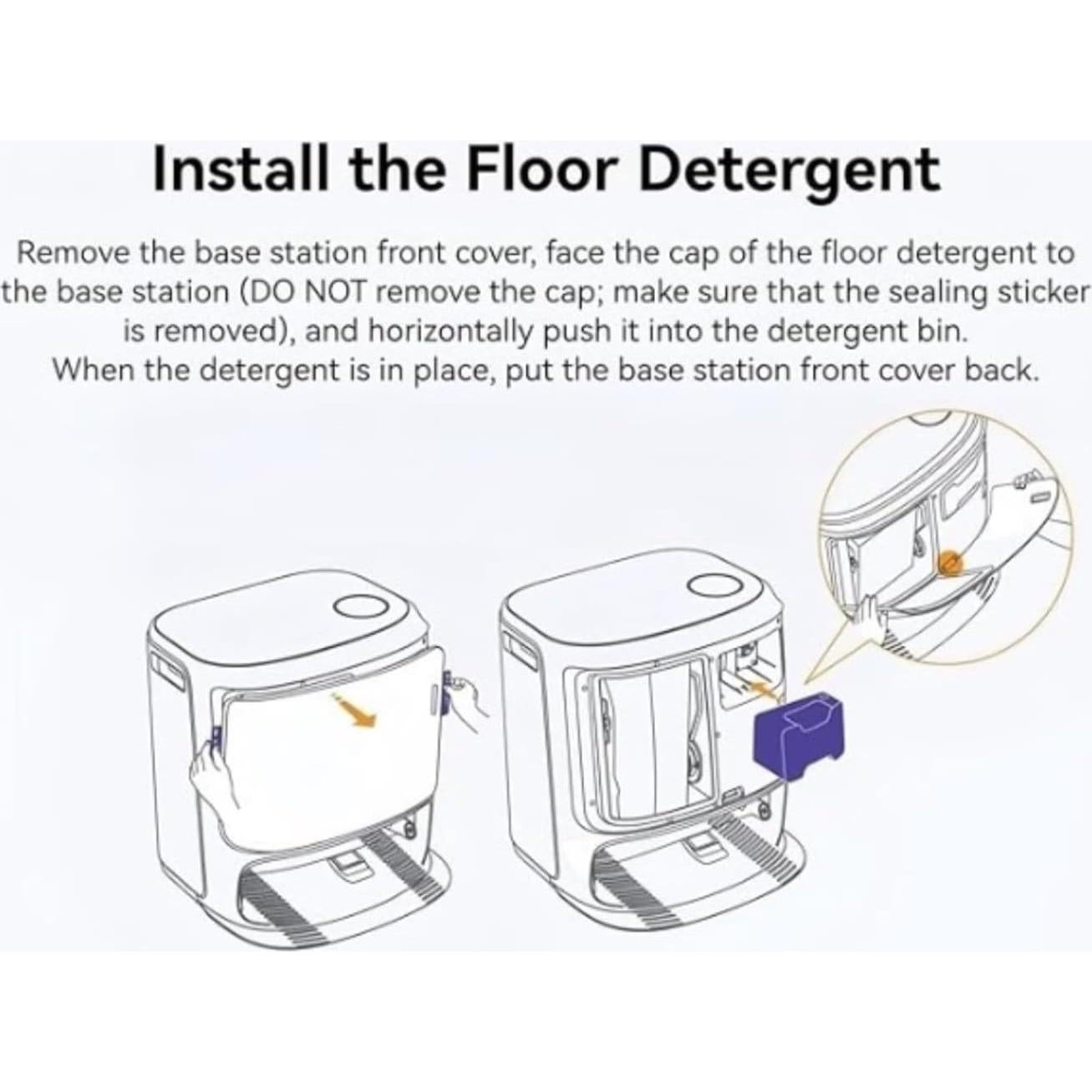 Solución de limpieza para suelos 580ml compatible Narwal