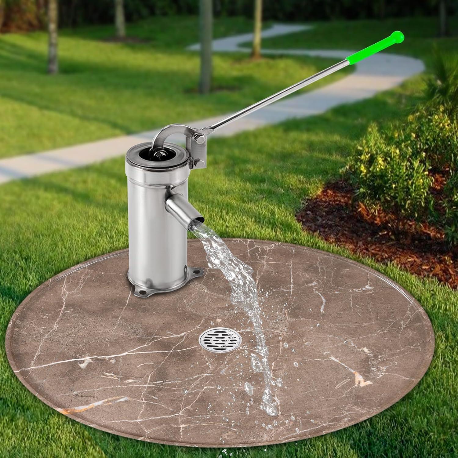 Bomba de Agua Manual Kunghei de Acero Inoxidable 8m