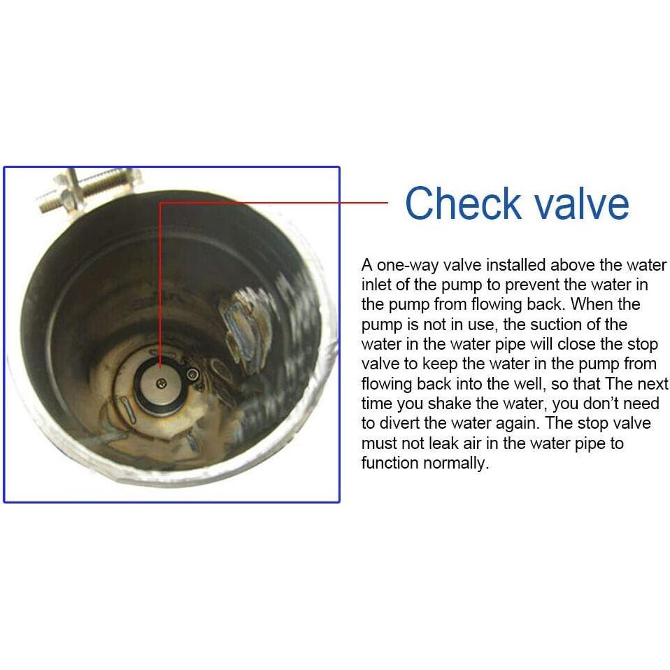 Bomba de Agua Manual Kunghei de Acero Inoxidable 8m
