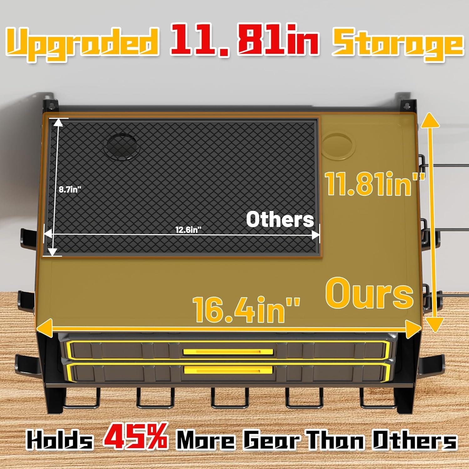 Organizador de Herramientas de Pared CFMASTER 3 Capas Negro