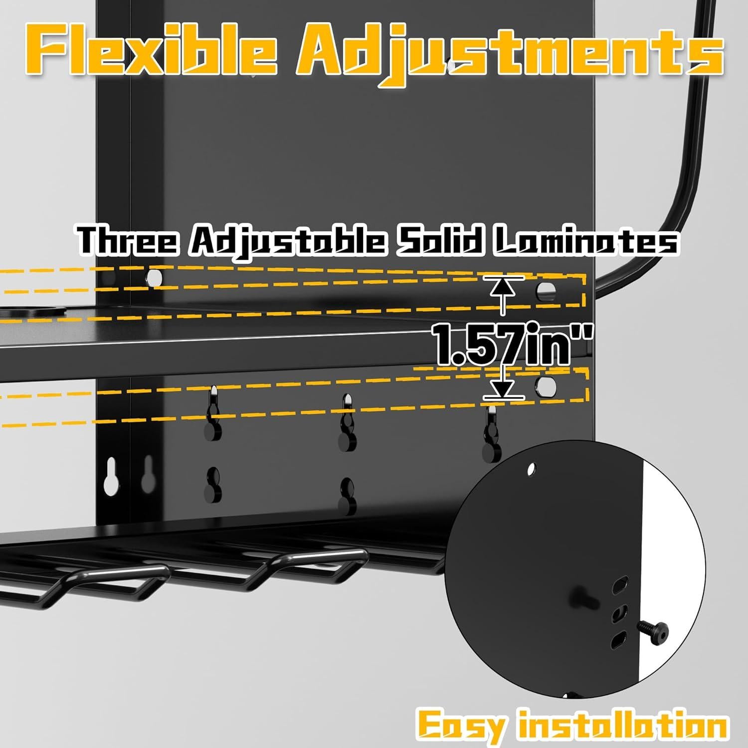 Organizador de Herramientas de Pared CFMASTER 3 Capas Negro