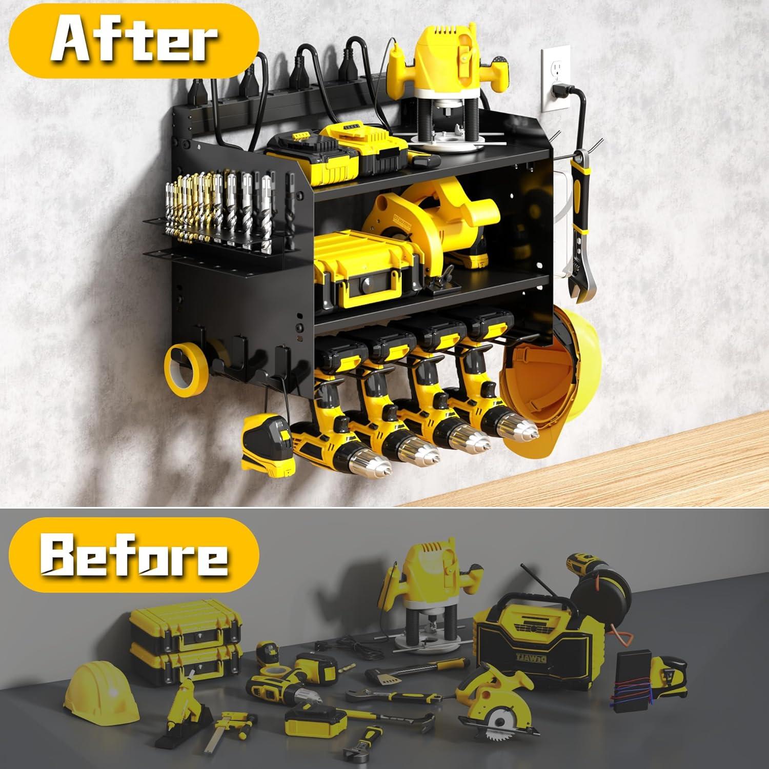 Organizador de Herramientas de Pared CFMASTER 3 Capas Negro