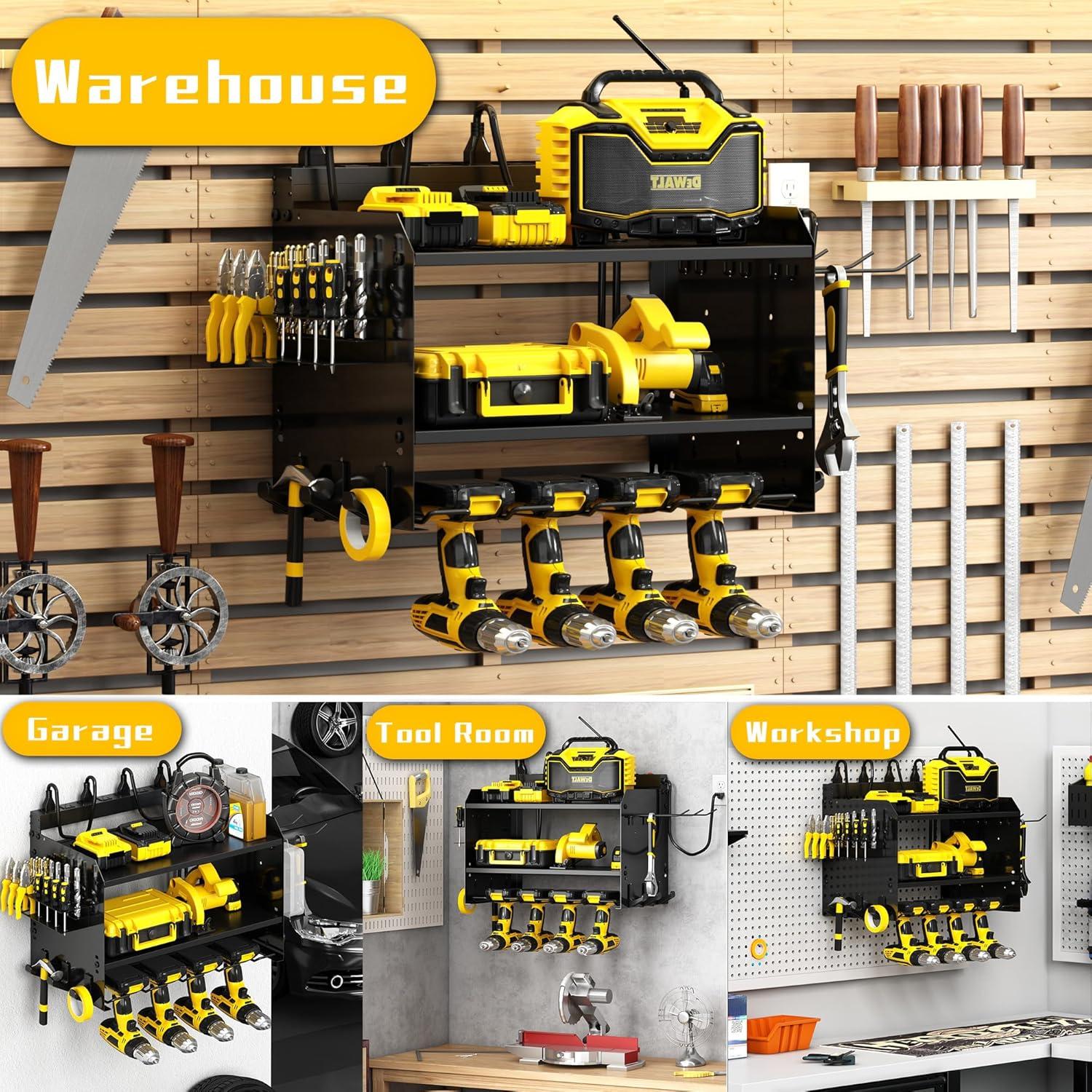 Organizador de Herramientas de Pared CFMASTER 3 Capas Negro