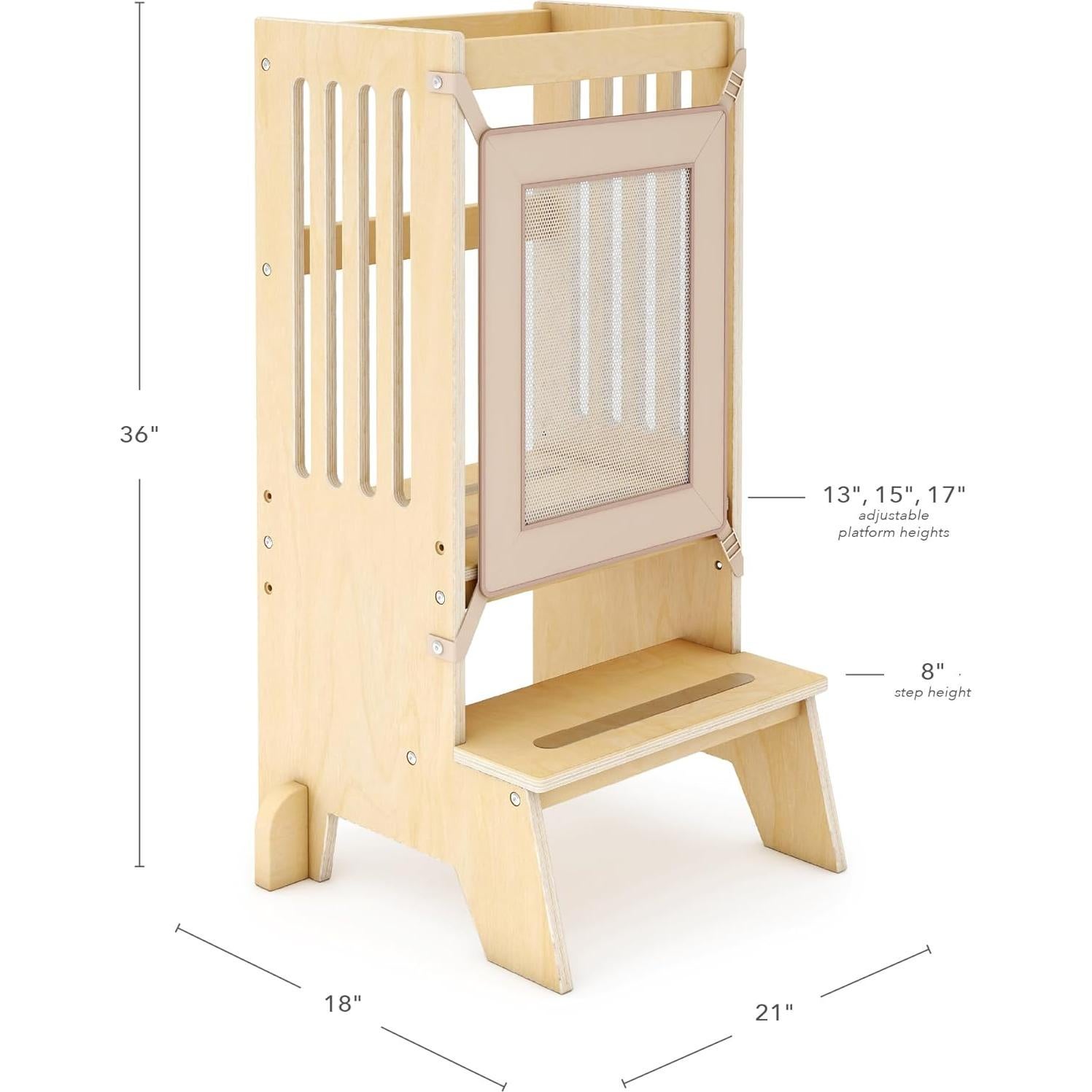 Taburete Montessori Guidecraft Jr. Helper Natural 91.4cm