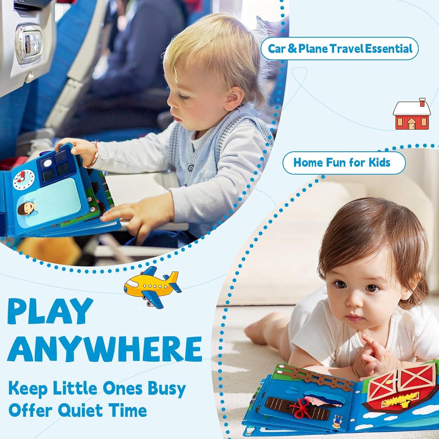 Libro Ocupado Montessori para Niños 3-5 Años - 4 Profesiones