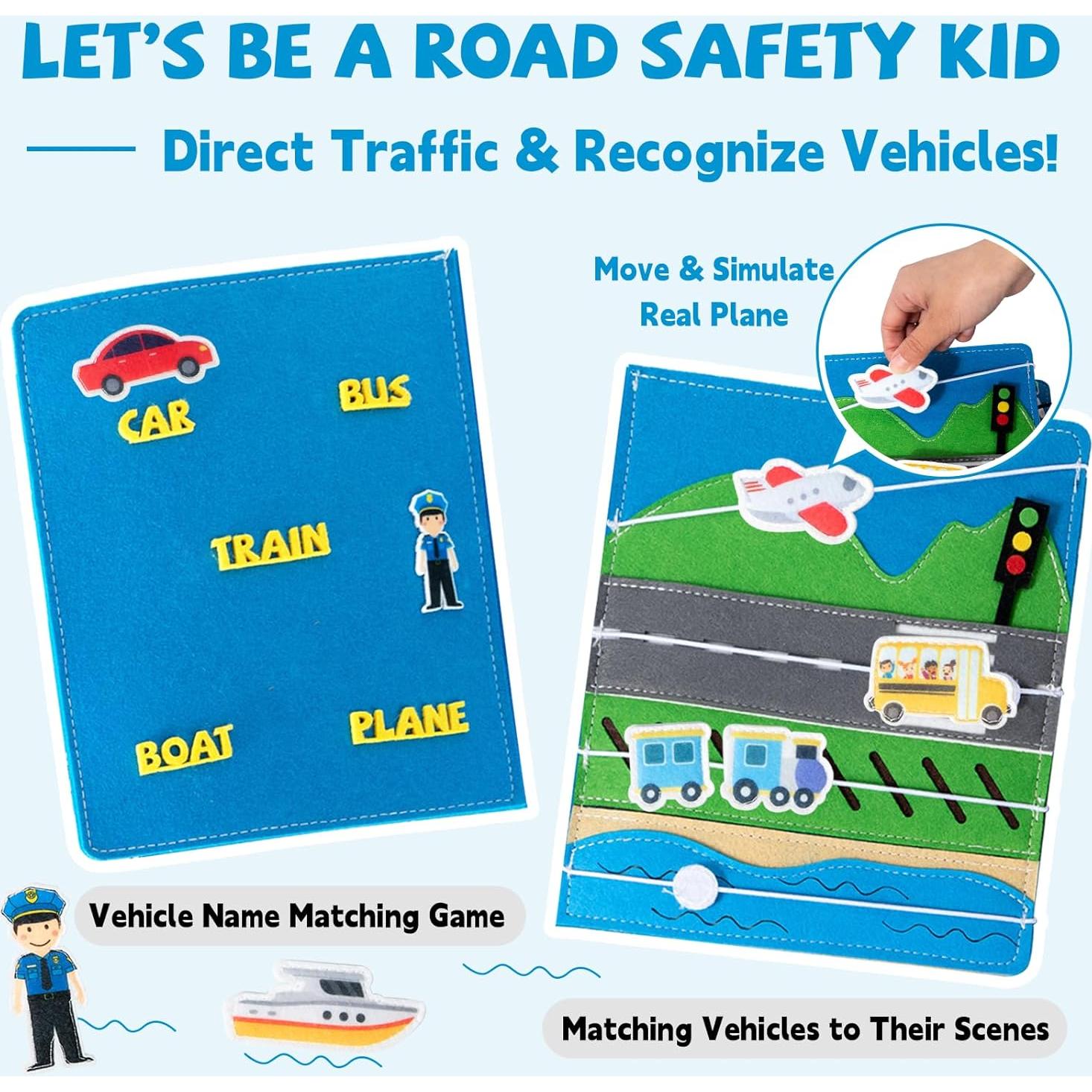 Libro Ocupado Montessori para Niños 3-5 Años - 4 Profesiones