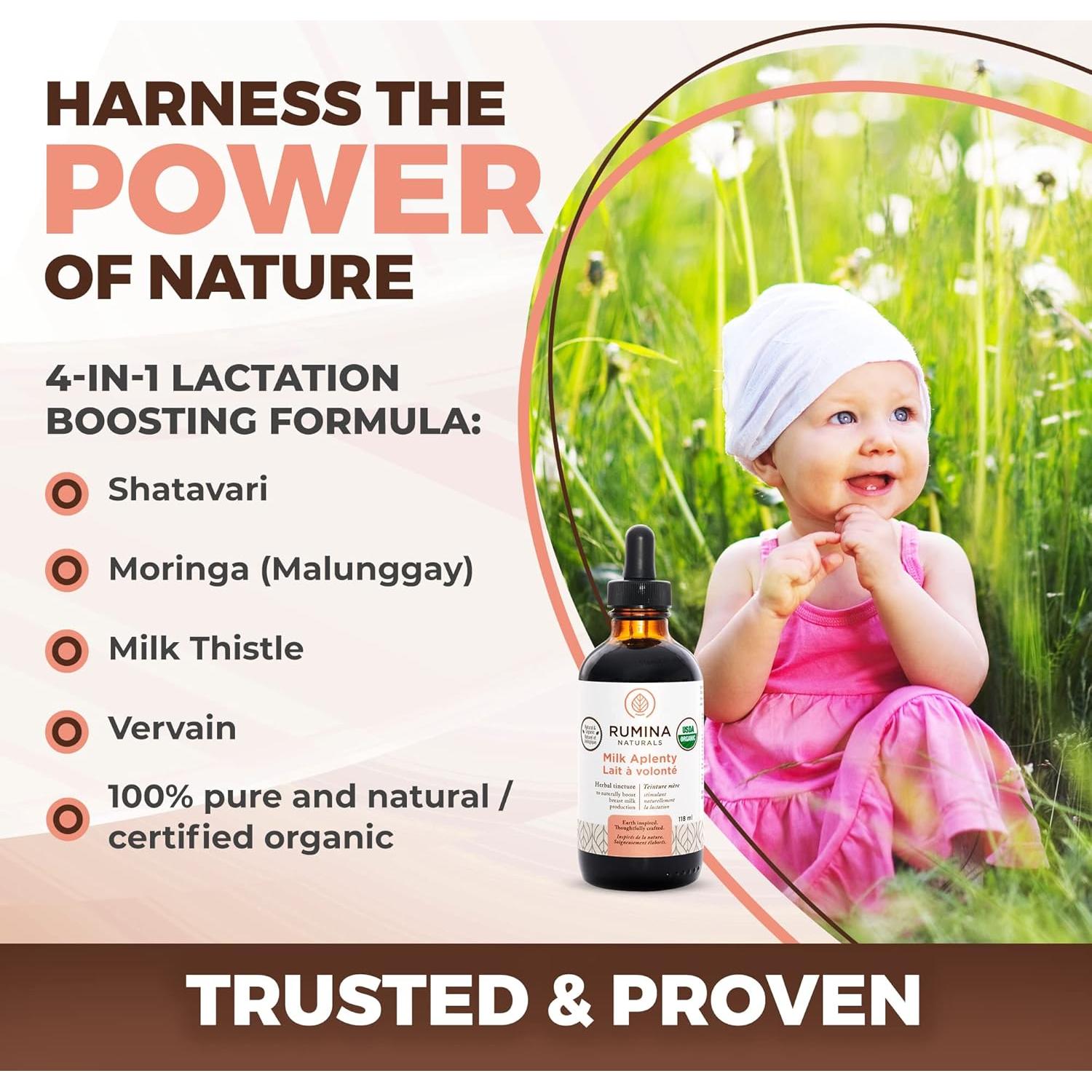 Suplemento de Lactancia Rumina Naturals Milk Aplenty 113 g