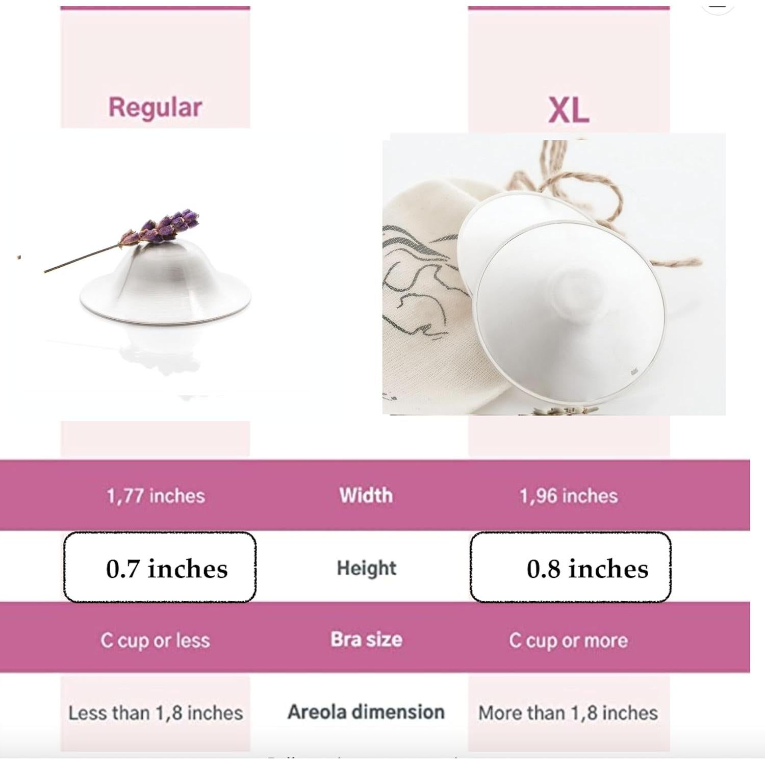 Copas de enfermería de plata 925 PÚRMAVERA - 2 Unidades