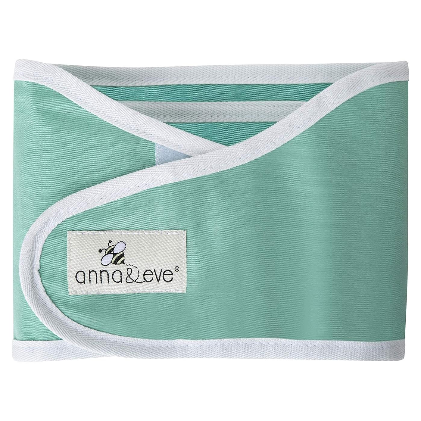 Faja de Envolver para Bebés Anna & Eve - Algodón 100% - Tamaño Pequeño Aqua
