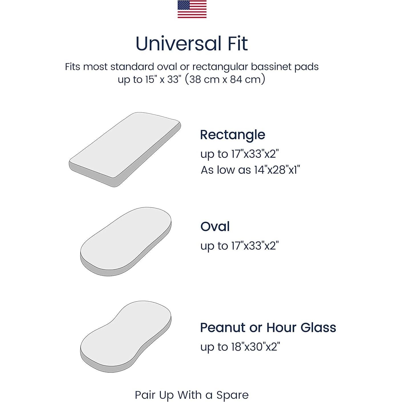 Sábanas de Cuna TotAha Jersey UltraSuave 81x41 cm - 2 Piezas