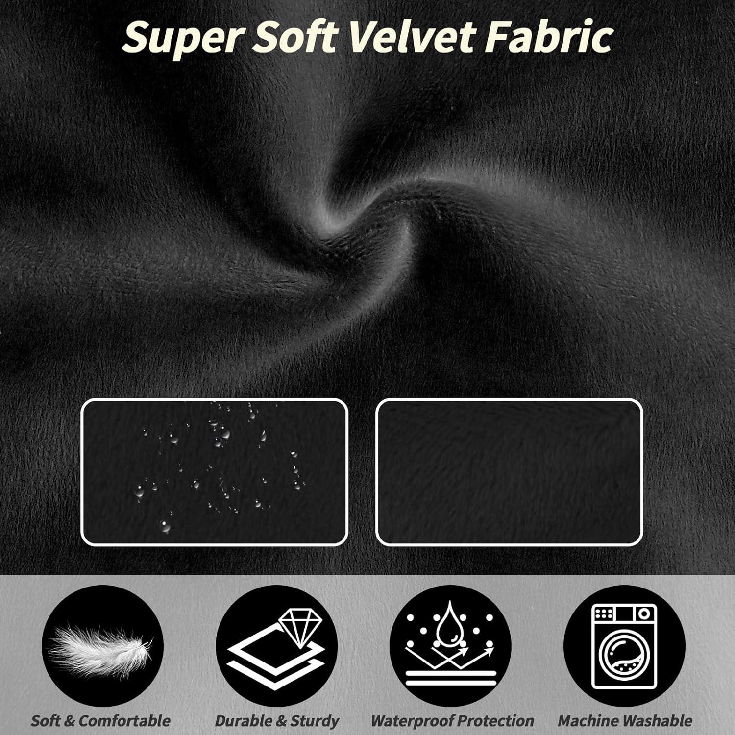 Cama de avión portátil AWAHITAWA para niños pequeños - Negro