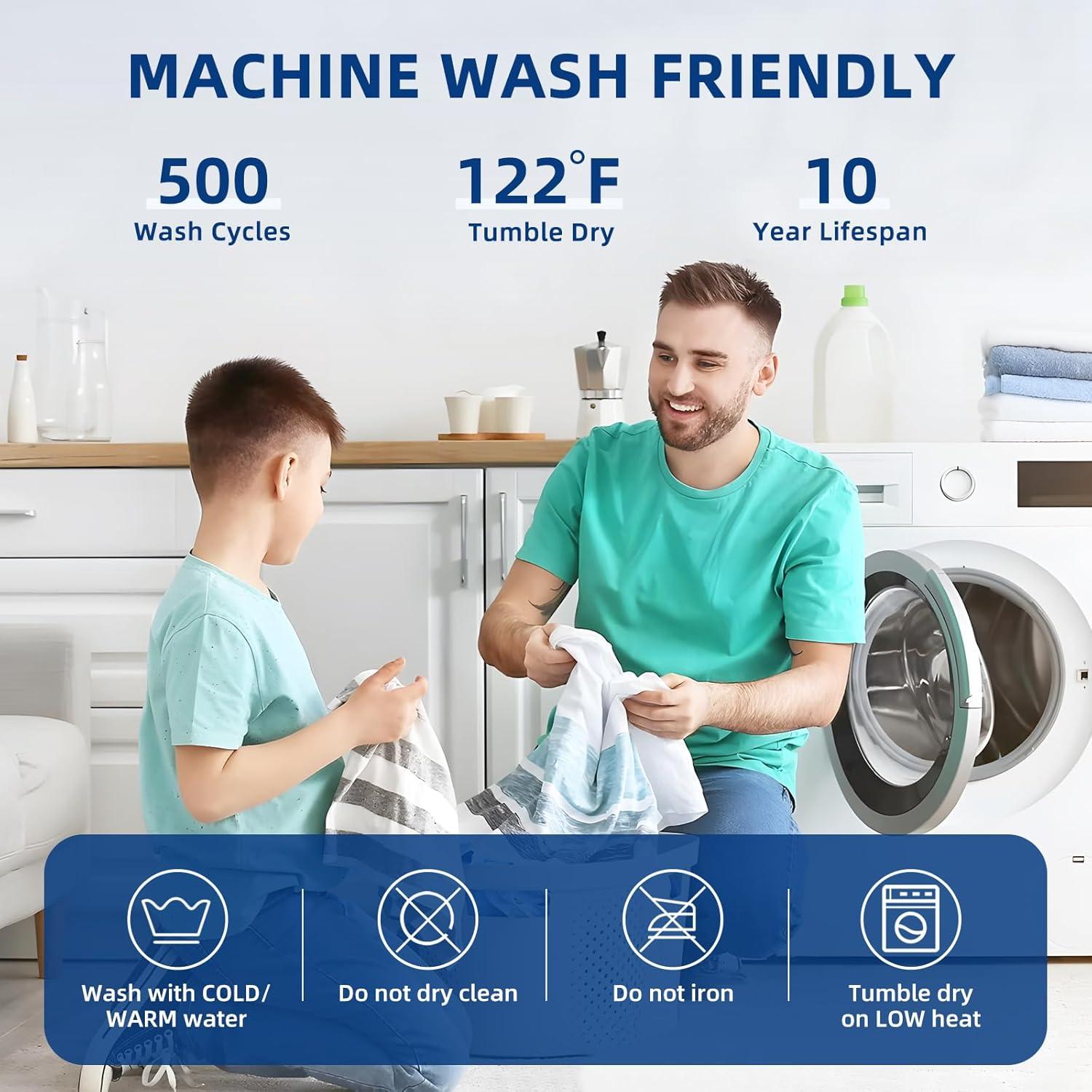 Protector de Colchón Twin XL MEELUS Impermeable y Transpirable