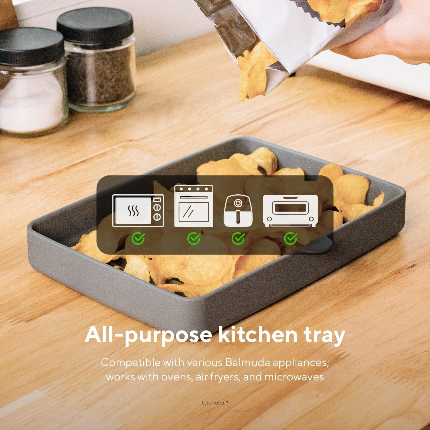 Bandeja de silicona Teranuvo para BALMUDA The Toaster Gris