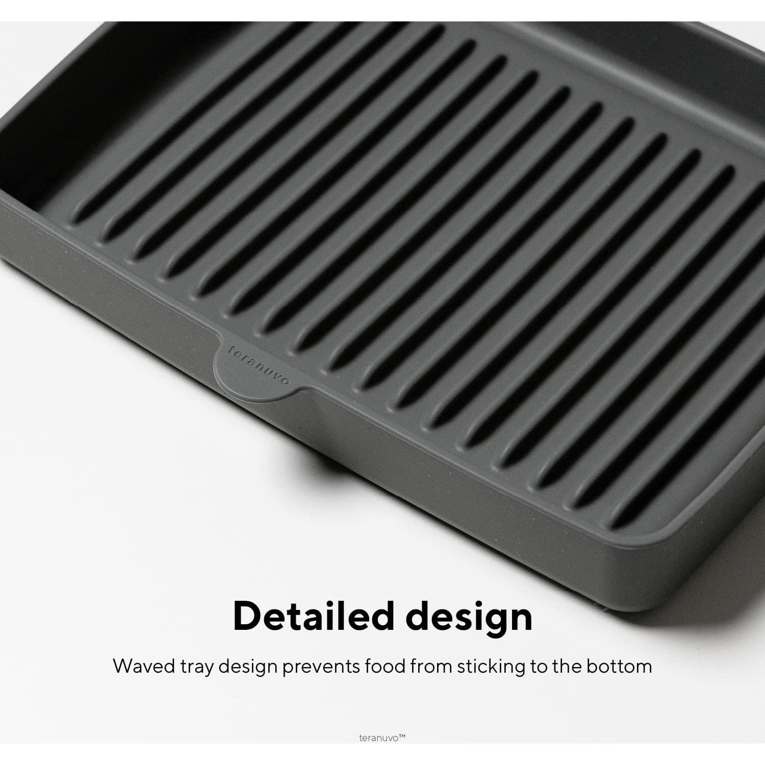 Bandeja de silicona Teranuvo para BALMUDA The Toaster Gris