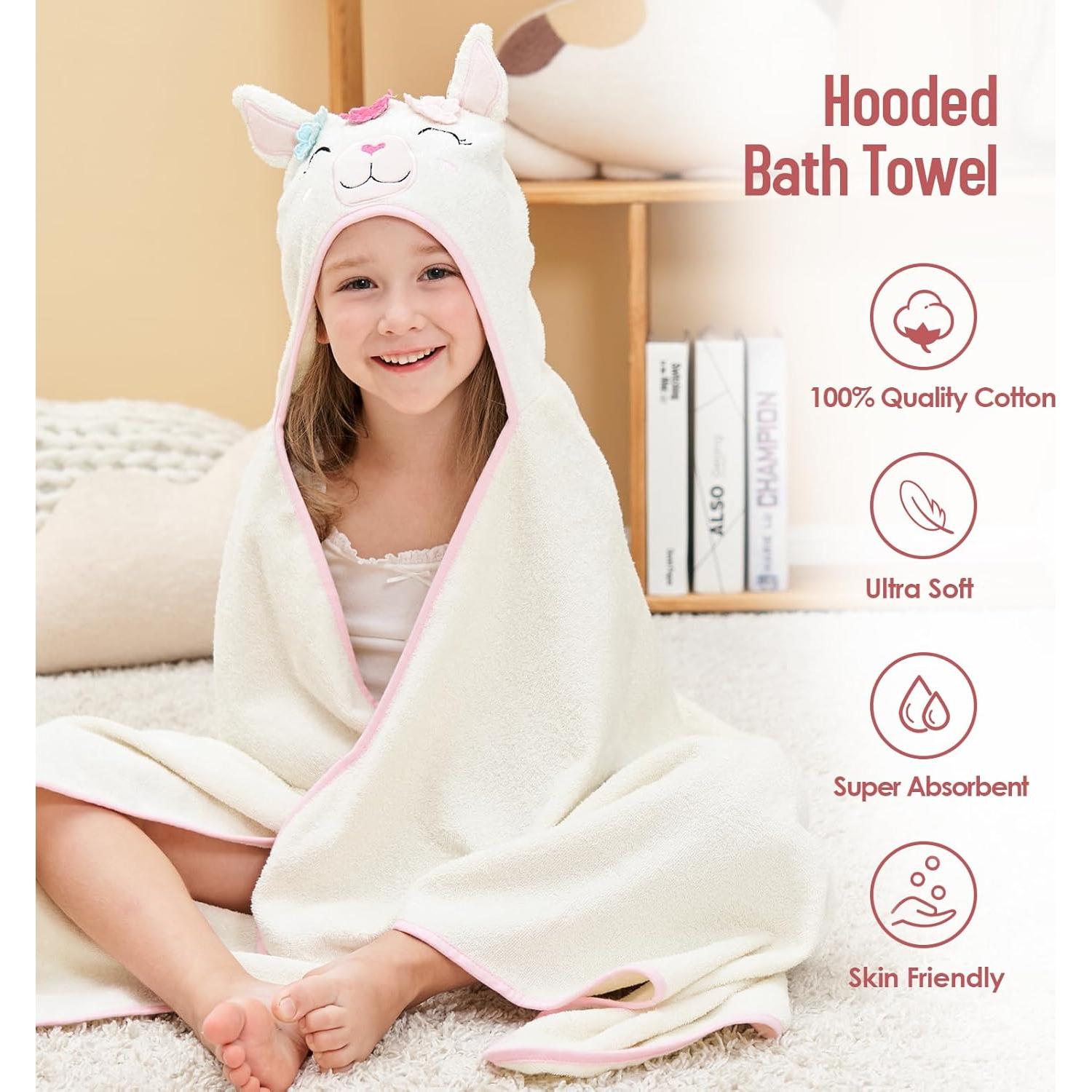 Toalla de baño con capucha SO OQ Style Quarters Alpaca 127x76cm