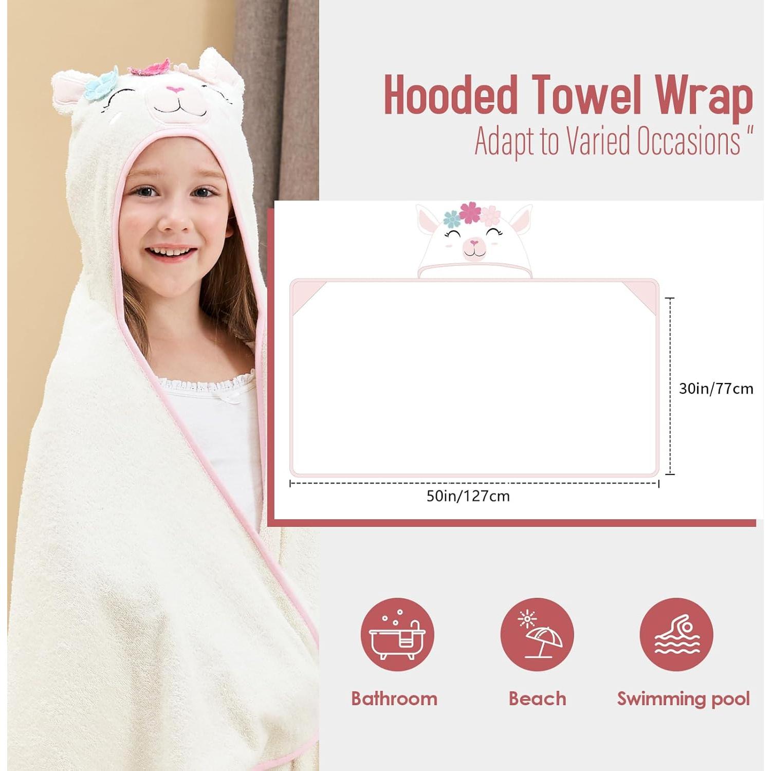 Toalla de baño con capucha SO OQ Style Quarters Alpaca 127x76cm