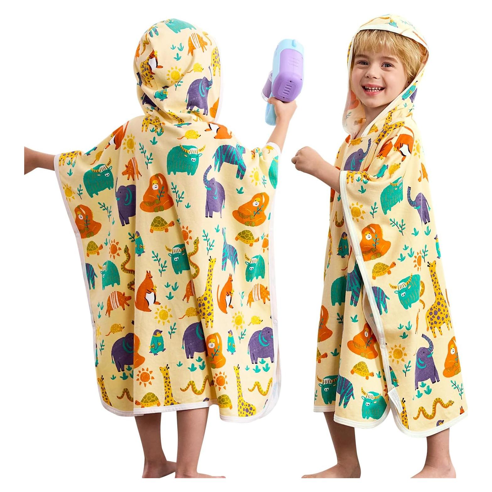 Toalla con Capucha Babee Reshinee para Niños - Dinosaurio 64.8 cm