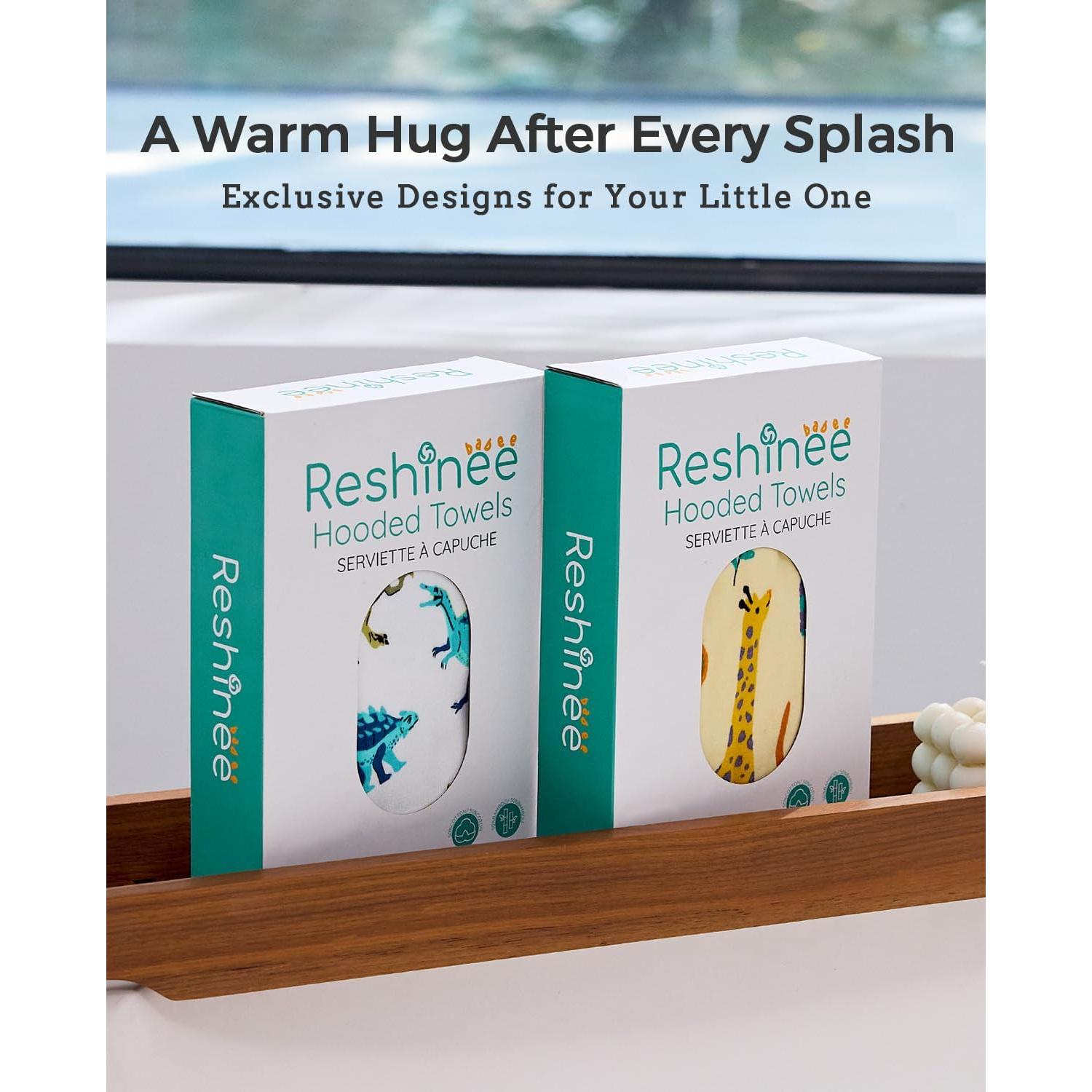 Toalla con Capucha Babee Reshinee para Niños - Dinosaurio 64.8 cm