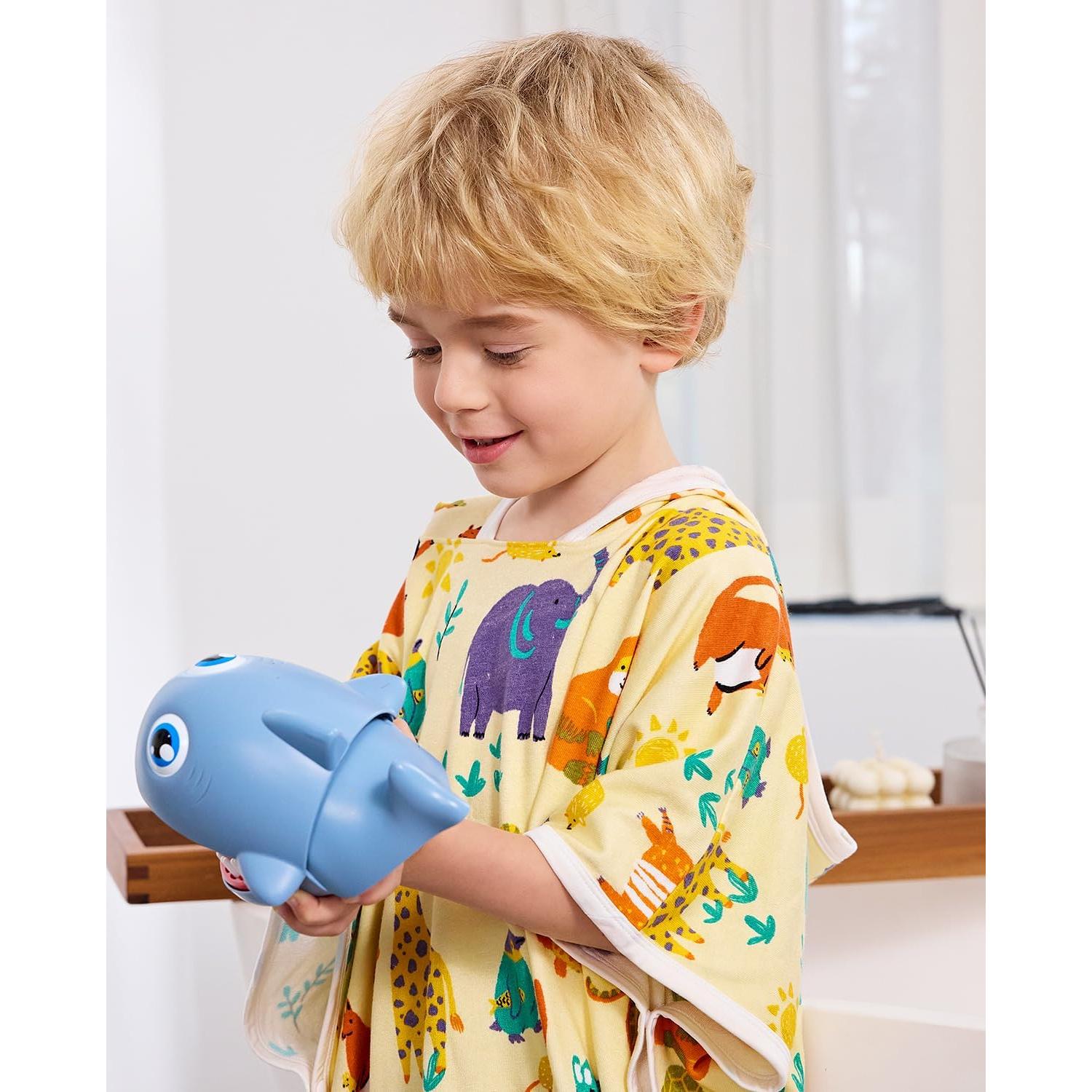Toalla con Capucha Babee Reshinee para Niños - Dinosaurio 64.8 cm