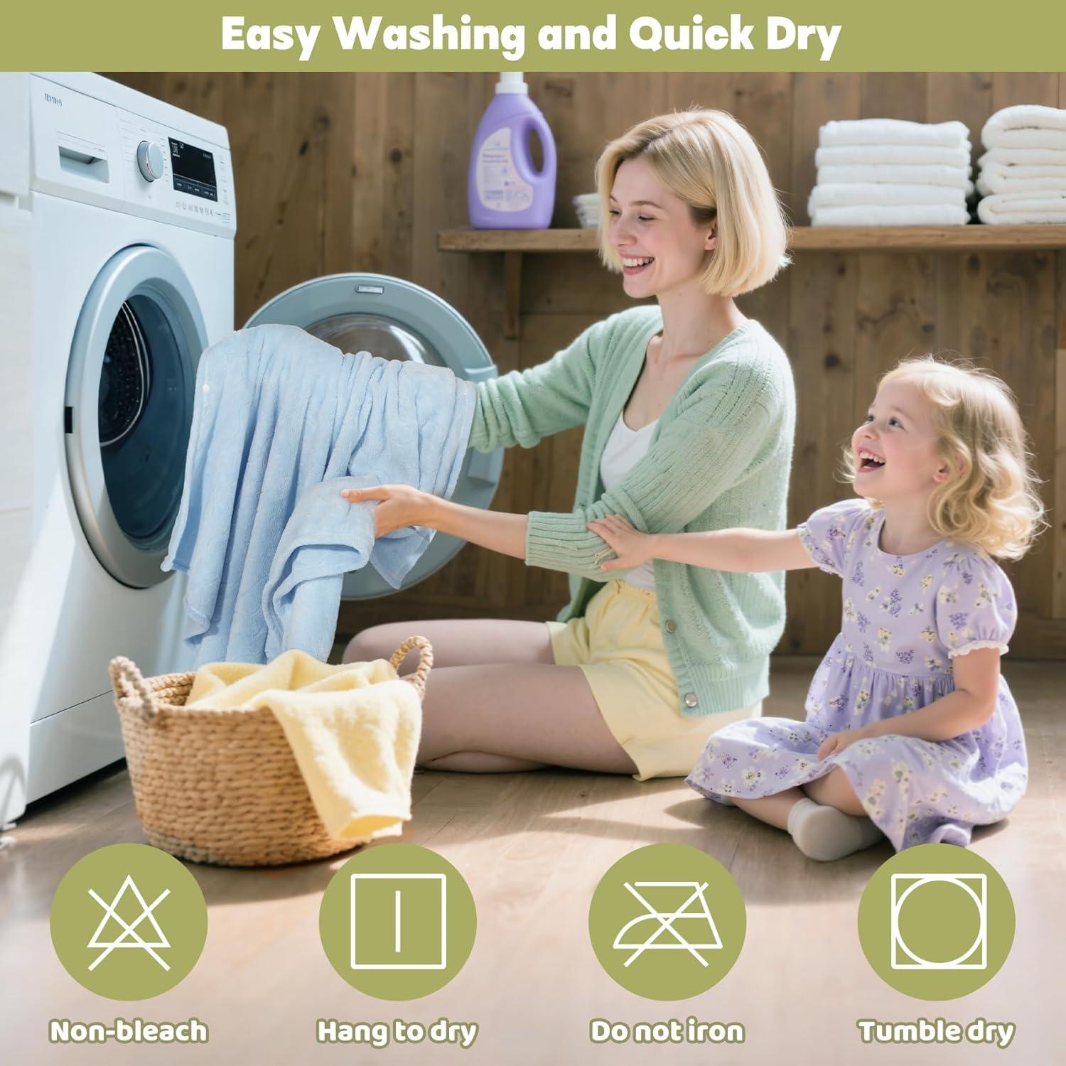 Juego de Toallas de Baño con Capucha CandyHome 6 PCS Niños