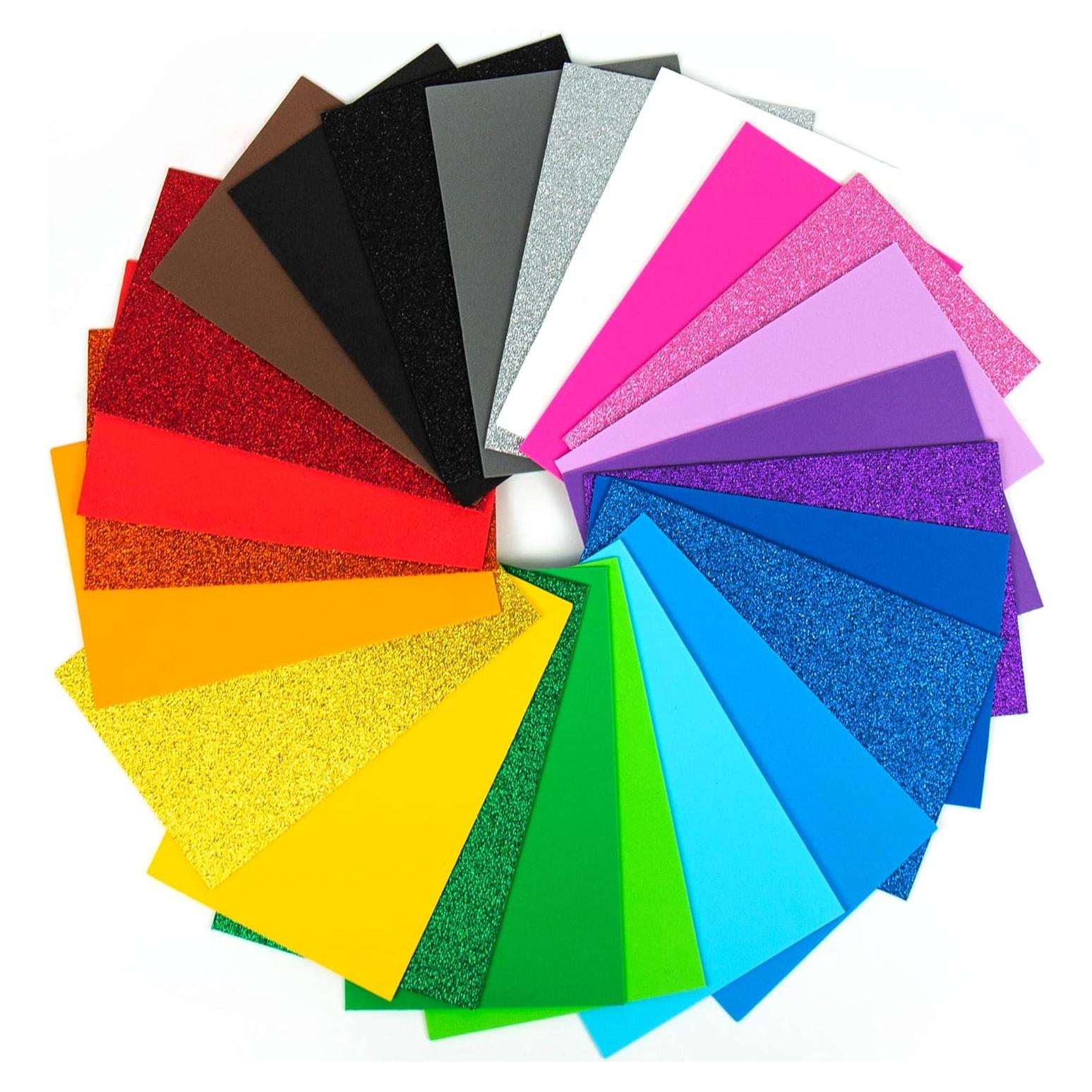 Paquete de 80 Hojas de Espuma de Colores Brillantes Horizon