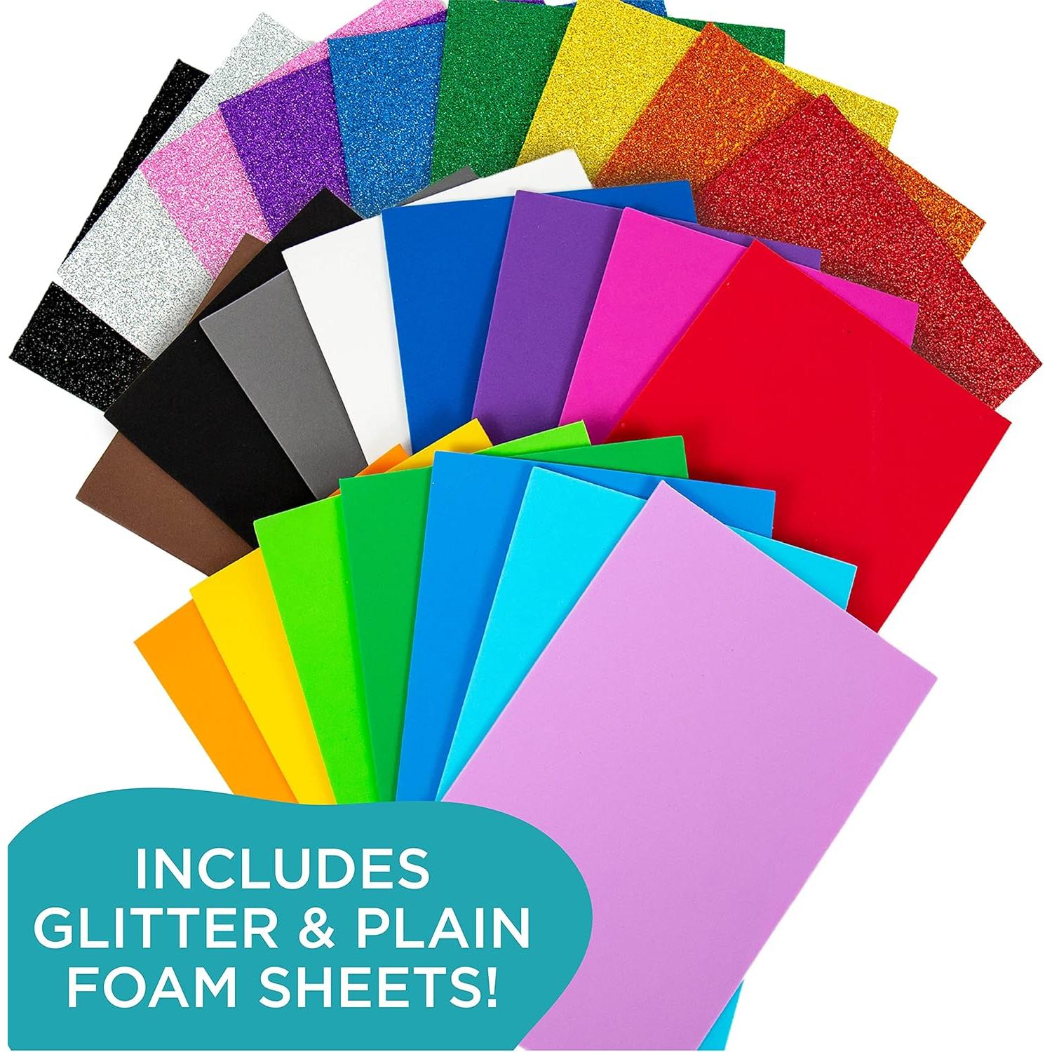 Paquete de 80 Hojas de Espuma de Colores Brillantes Horizon