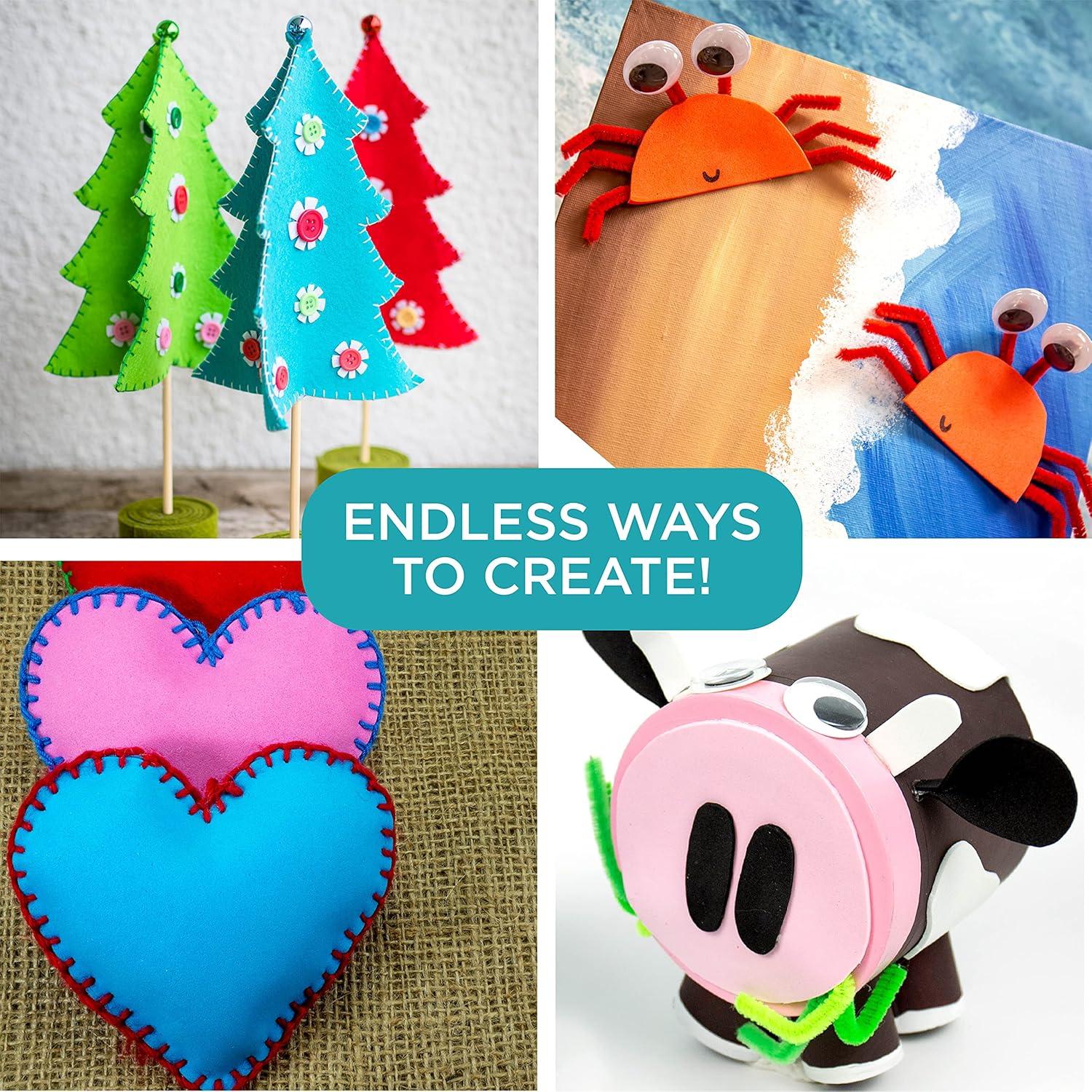 Paquete de 80 Hojas de Espuma de Colores Brillantes Horizon