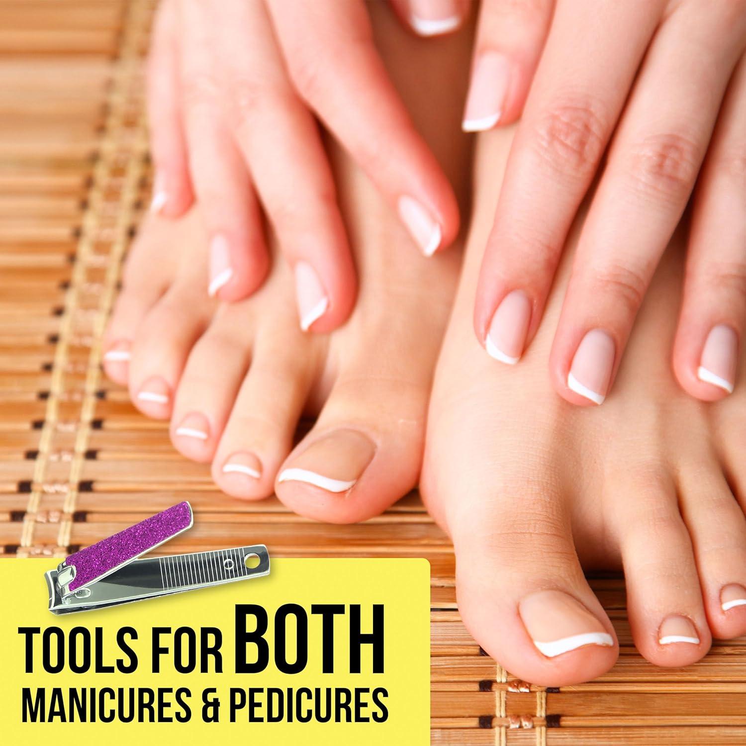 Juego de Cortauñas Forever 21 - 2 Piezas Purpurina