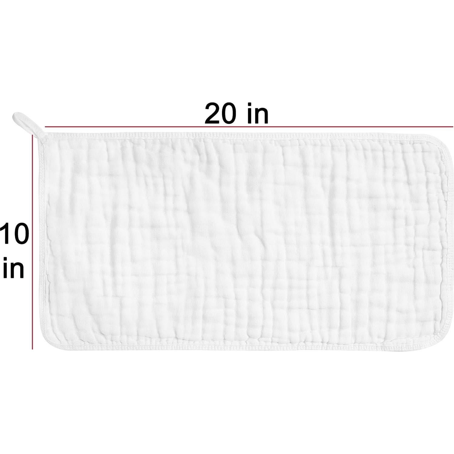 Paños de Eructo CottCare 100% Algodón 50.8x25.4cm Pack 6