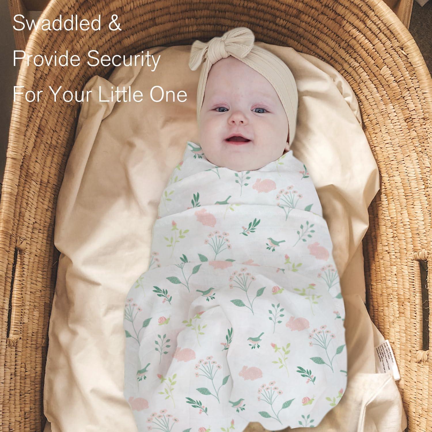 Mantas de Muselina Little Grape Land 120x120cm 4 Paquete