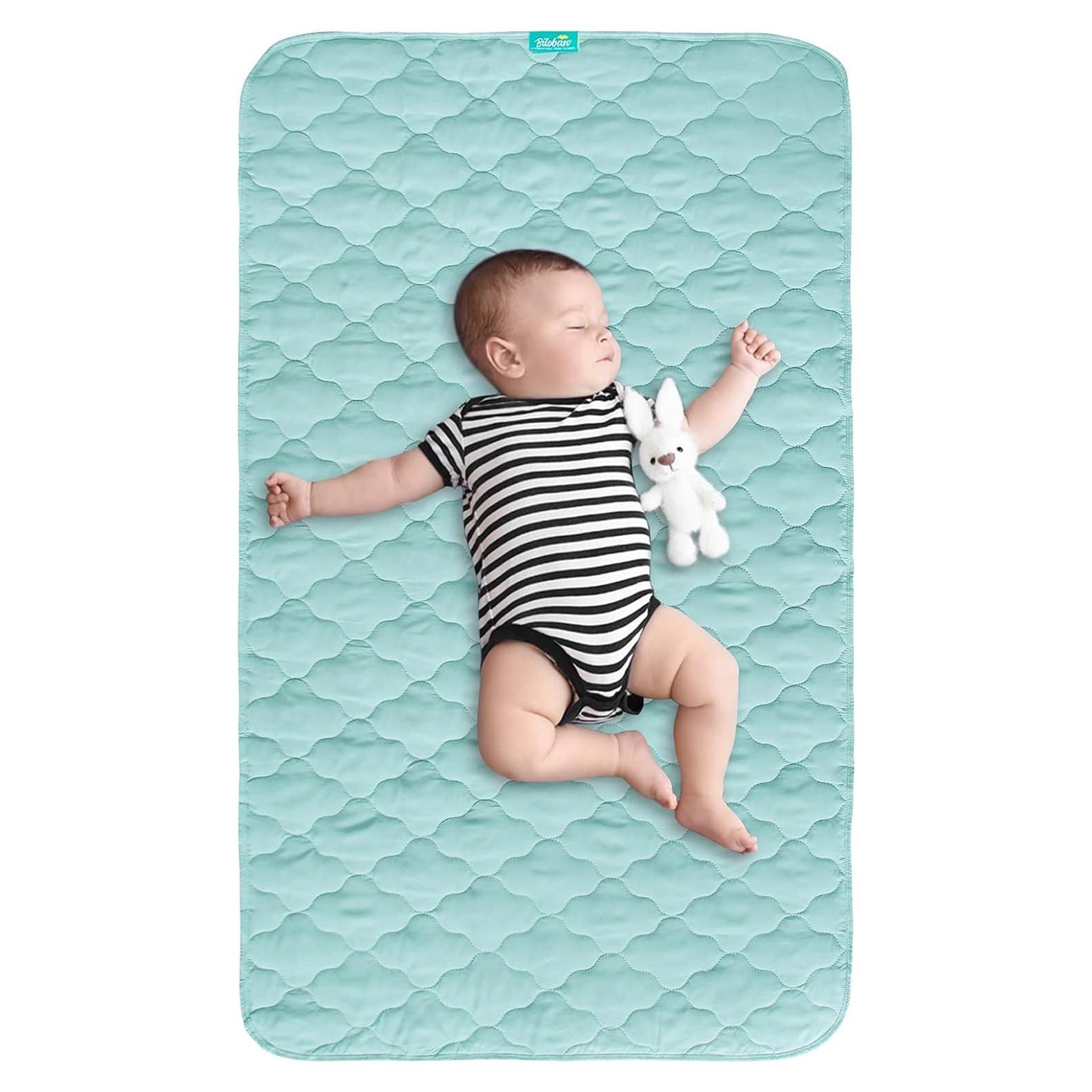 Protector de Colchón Impermeable Biloban 132x71 cm Antideslizante