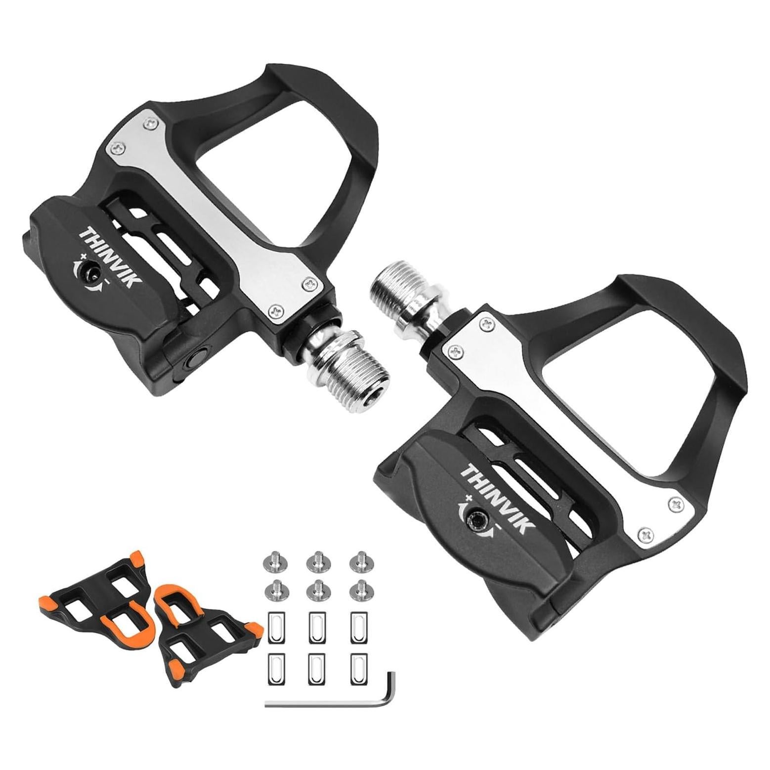 Pedales de Ciclismo Thinvik PD-CP-SPDSL-PC53 con Calas Shimano SPD SL