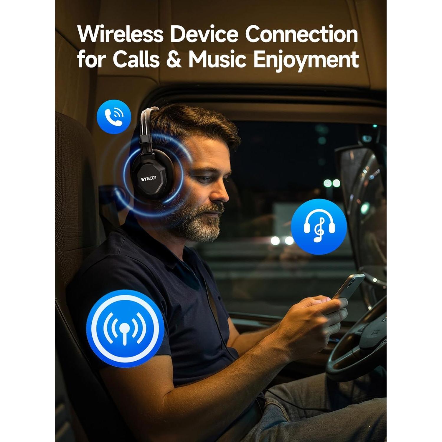 Auriculares Inalámbricos SYNCO XMAX2 con Cancelación de Ruido