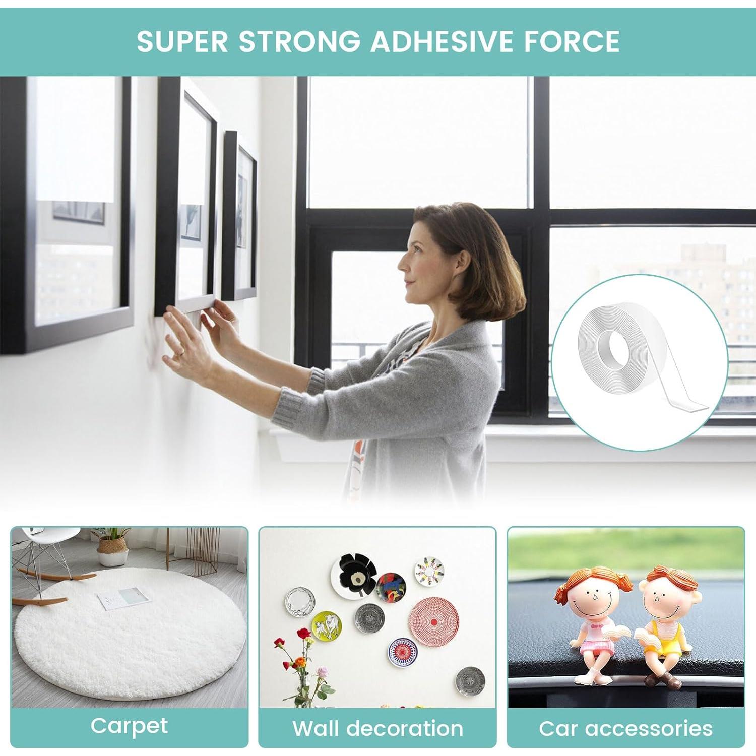 Cinta Adhesiva Doble Cara LKMUMDX 3 cm x 3 m Alta Resistencia