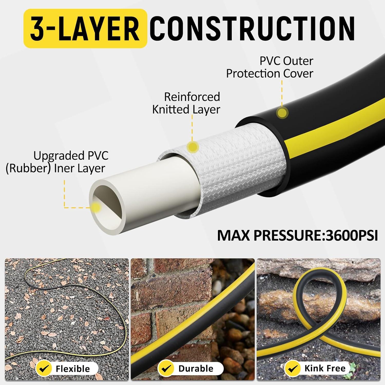 Manguera de Lavadora a Presión TUTULUCK 7.62m 3600psi