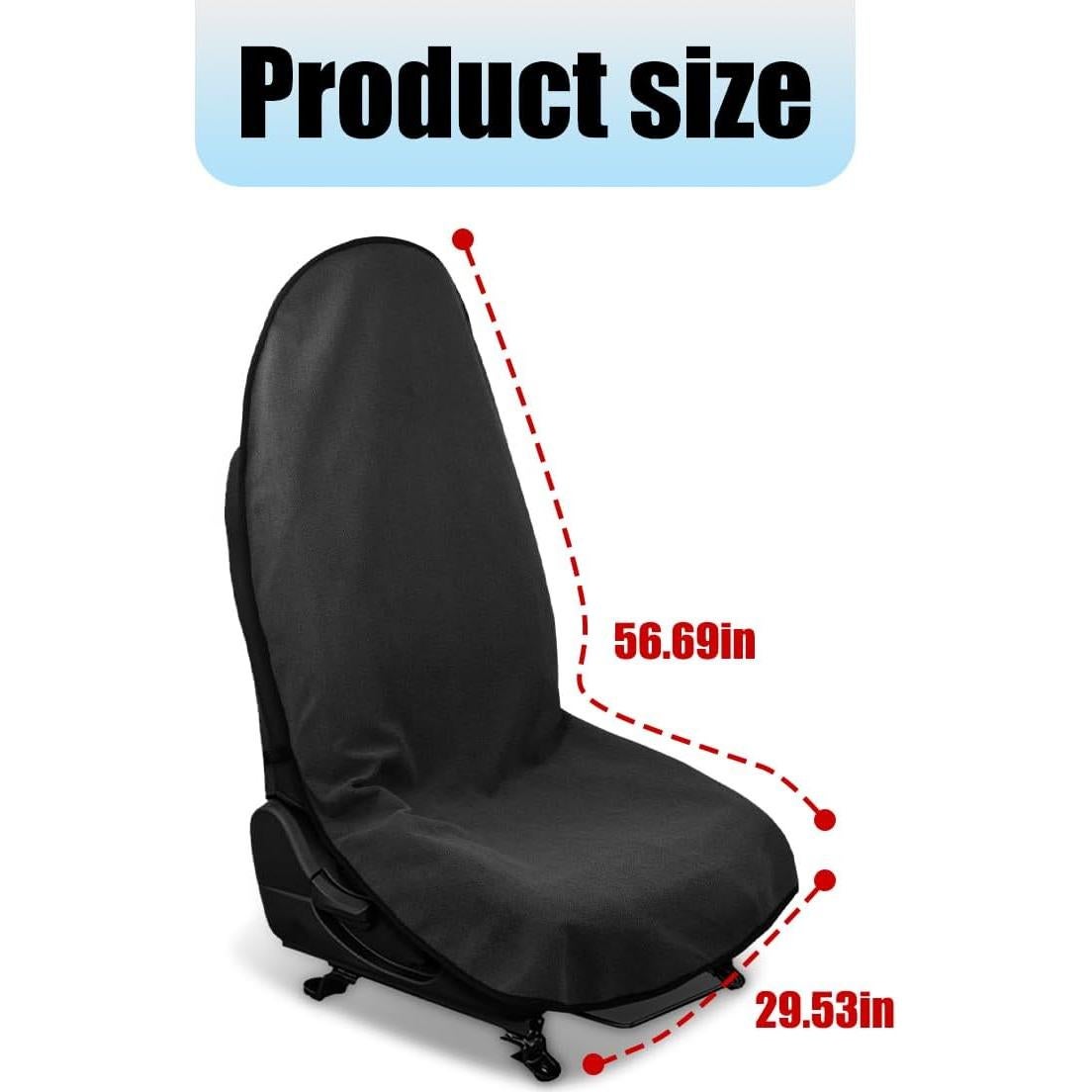 Cubierta de Asiento de Coche Mandark Impermeable Universal Negro
