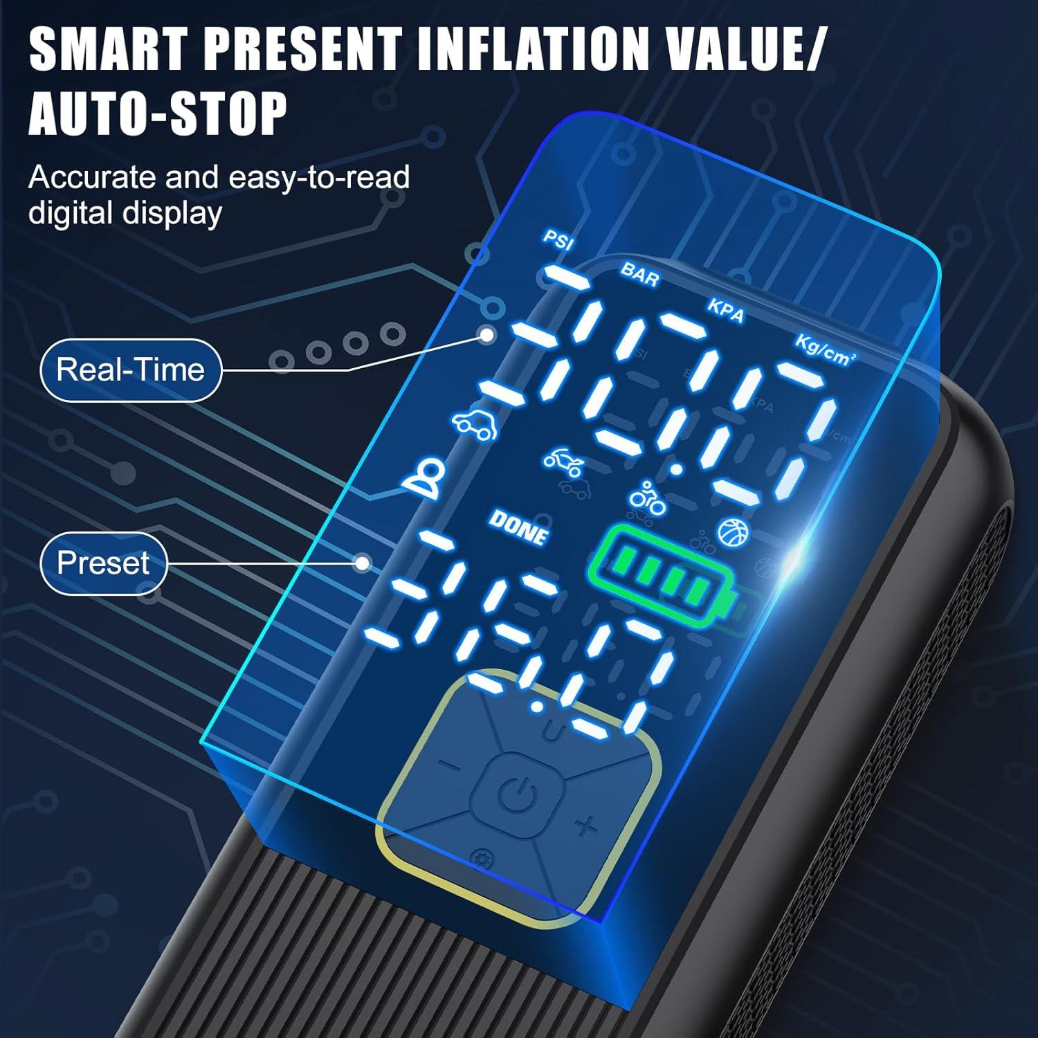 Compresor de Aire Portátil Pwperry T05 150 PSI 35 LPM