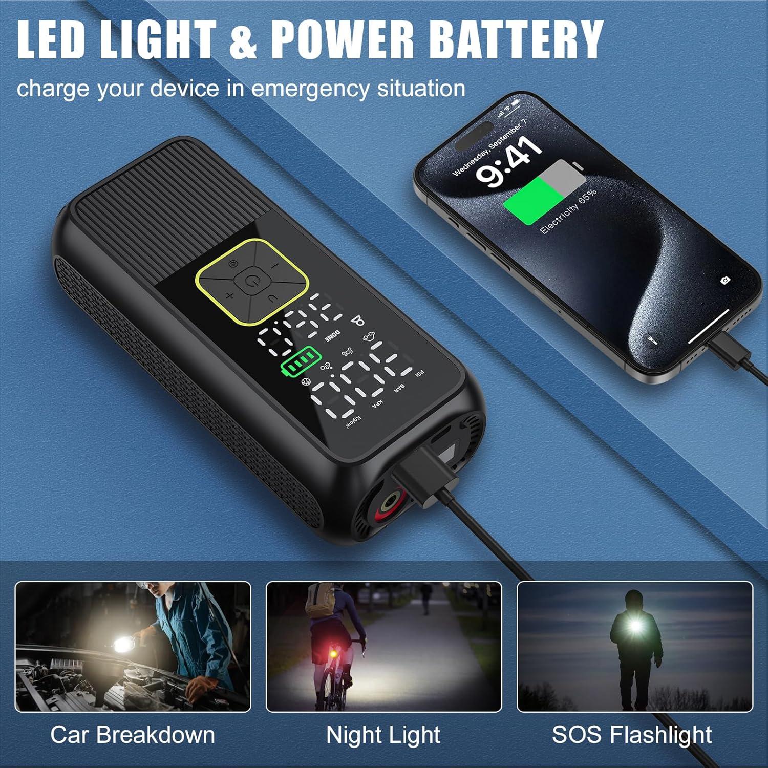 Compresor de Aire Portátil Pwperry T05 150 PSI 35 LPM