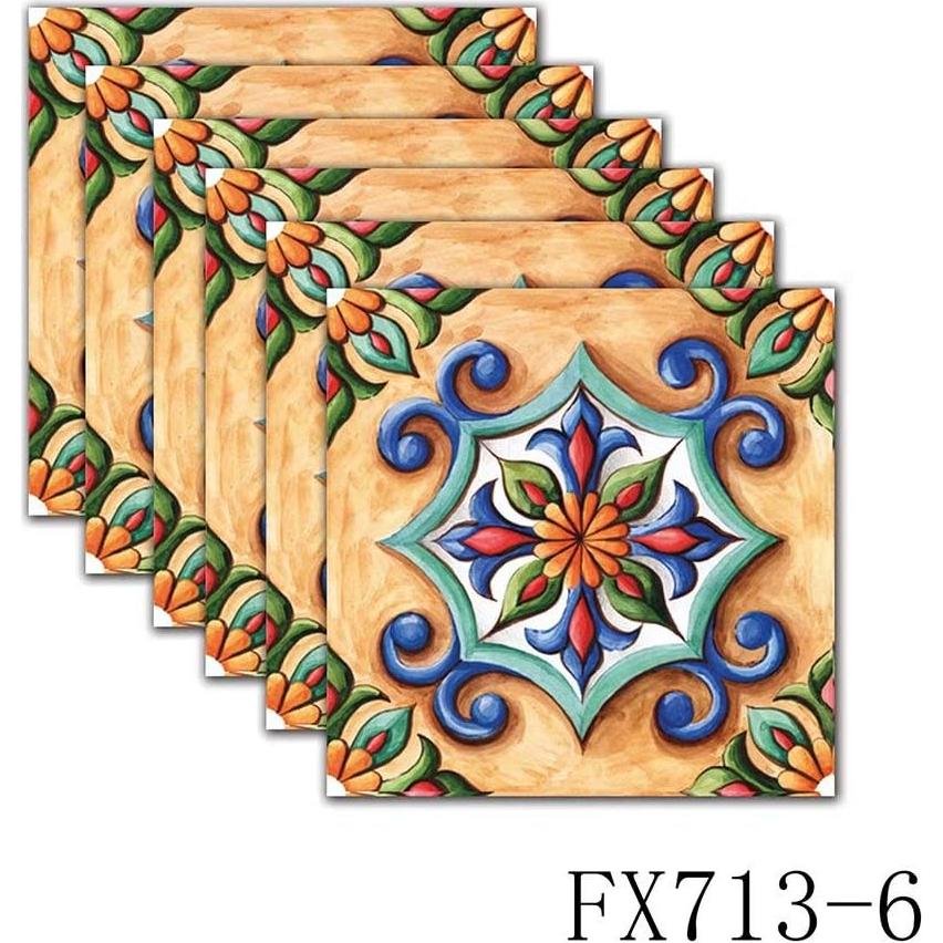 Calcomanías autoadhesivas AS sale 20x20cm diseño mexicano - 6 Pcs