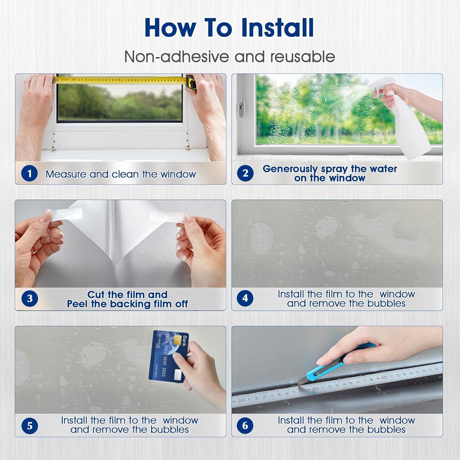 Película de Ventana Borskyn 44.5x200.7cm Estática UV 96%