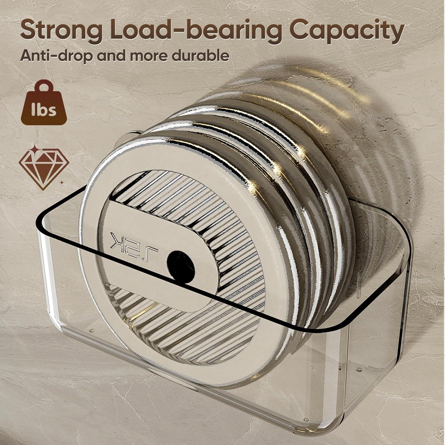 Caddy de Ducha Plaitaoai Transparente, Organizador de Baño 6 Piezas