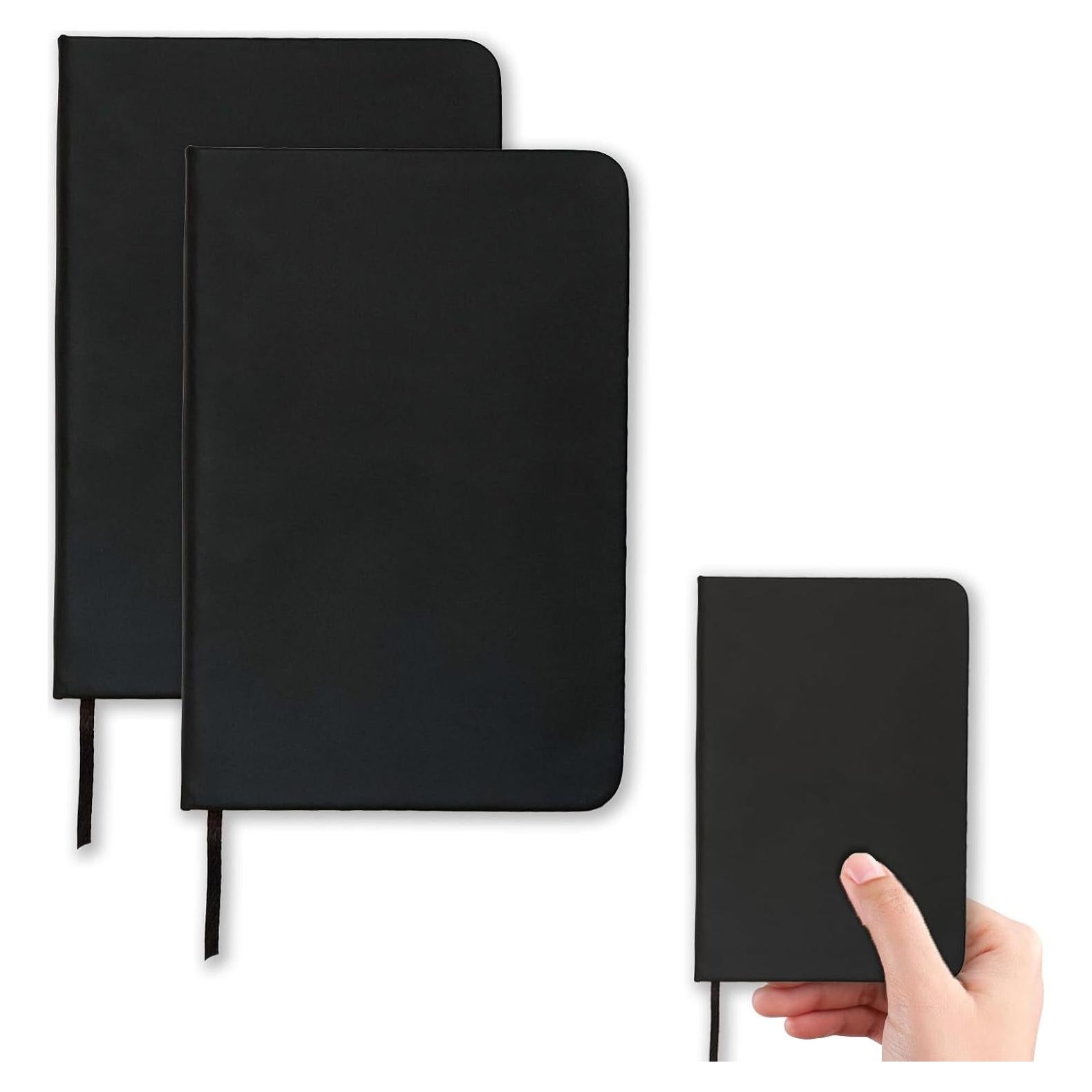 Paquete de 2 Cuadernos de Bolsillo TUZAA 160 Páginas Negro