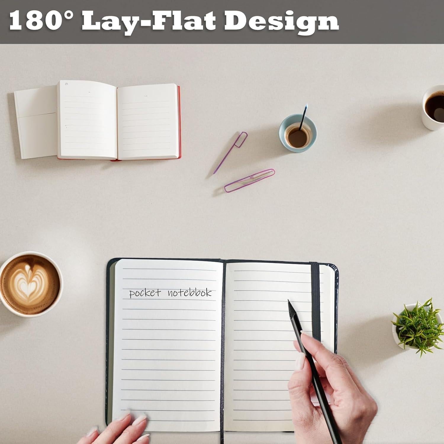 Paquete de 2 Cuadernos de Bolsillo TUZAA 160 Páginas Negro