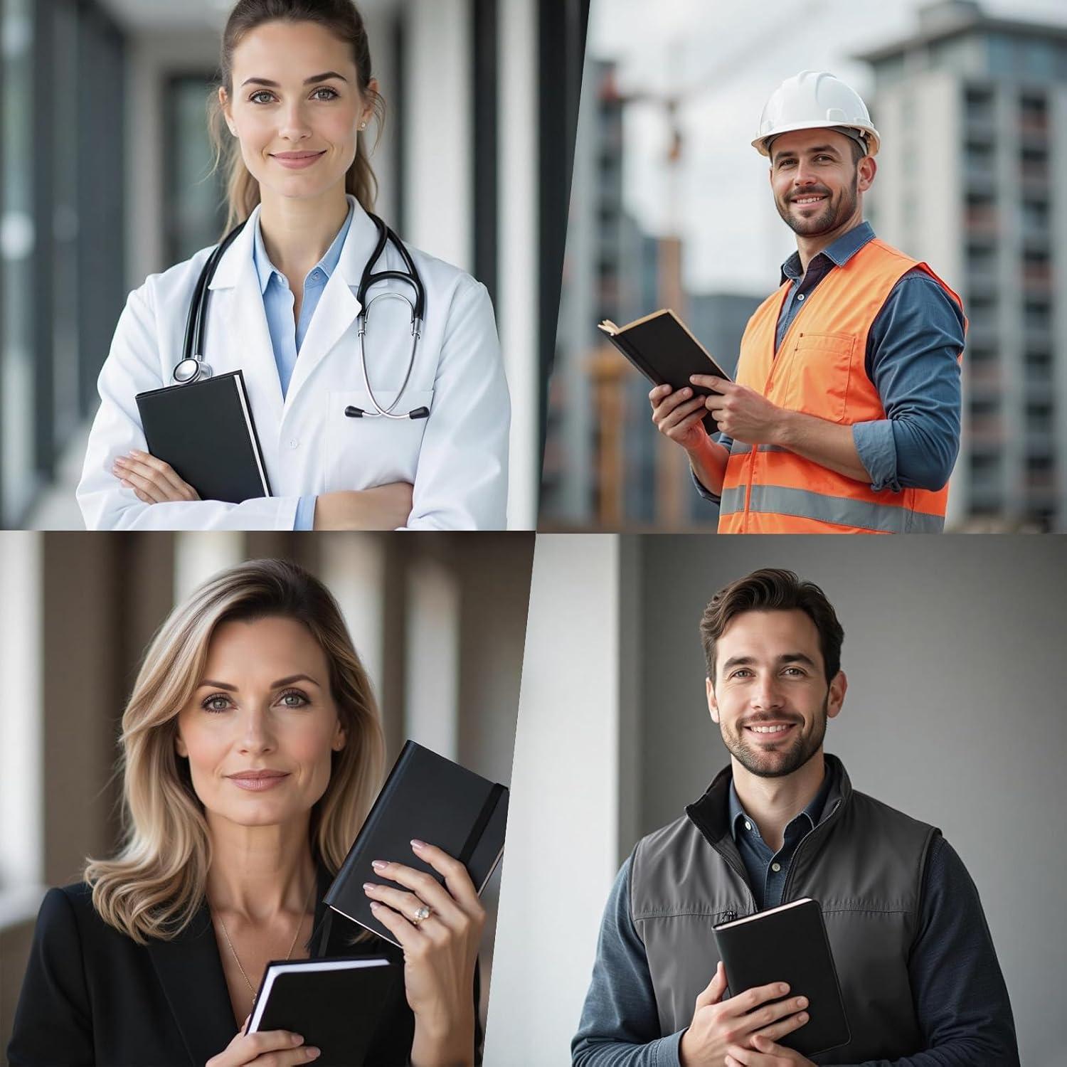 Paquete de 2 Cuadernos de Bolsillo TUZAA 160 Páginas Negro
