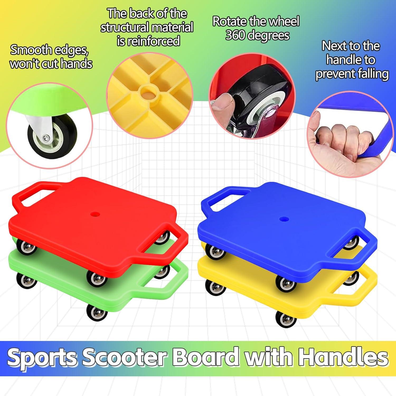 4 Tablas de Scooter Deportivo SUNYIWJIE para Niños - Colores Variados