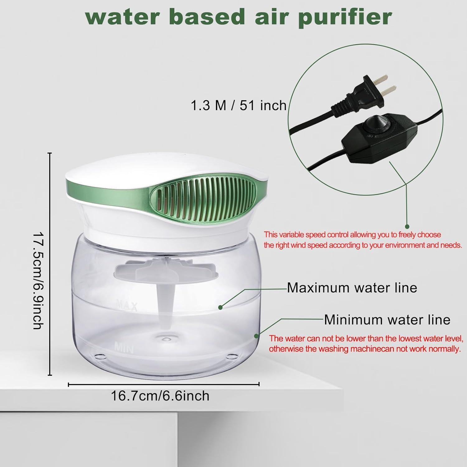 Purificador de Aire y Difusor de Aroma 62408 Verde 1000ml