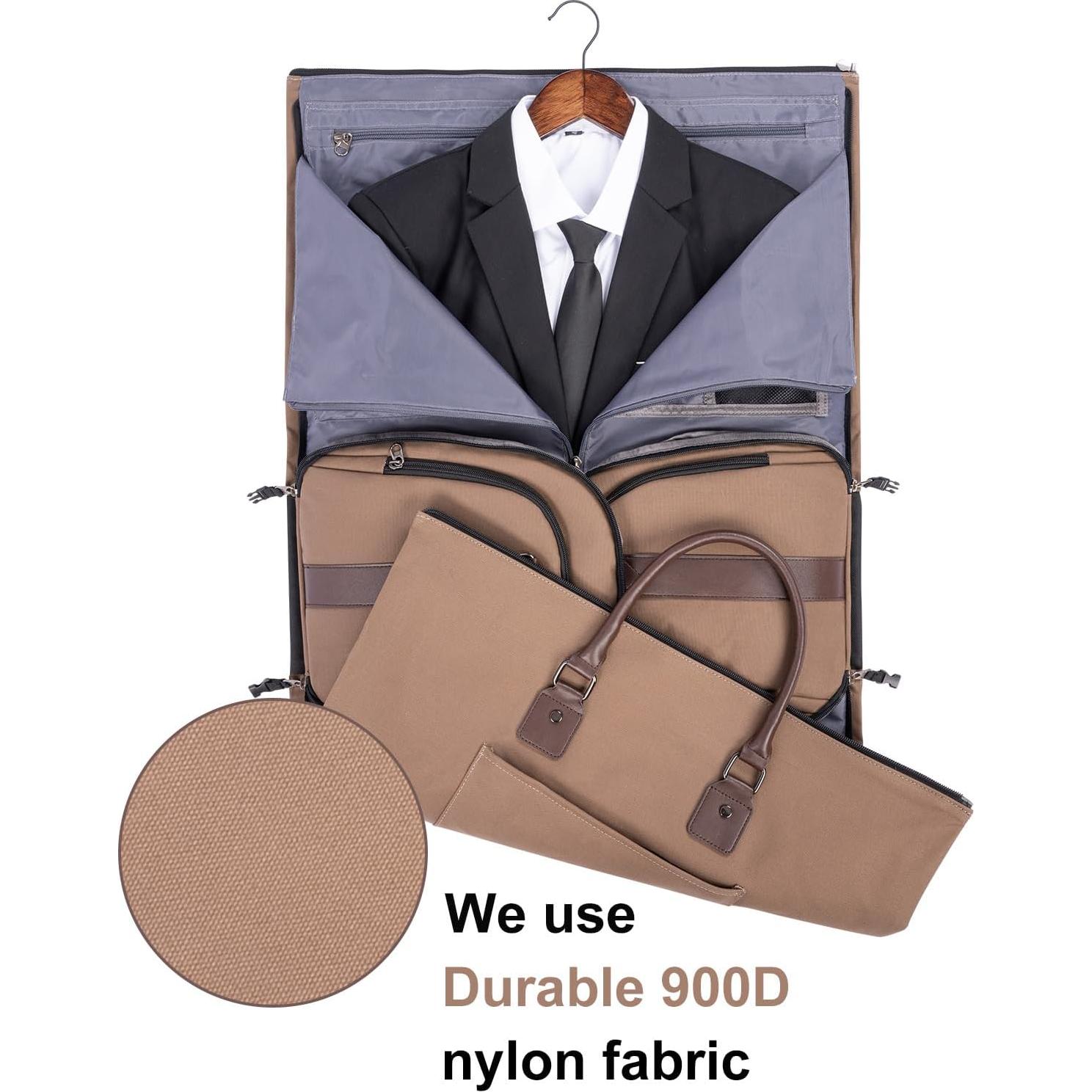 Bolsa de viaje convertible Modoker 45L, lona resistente marrón